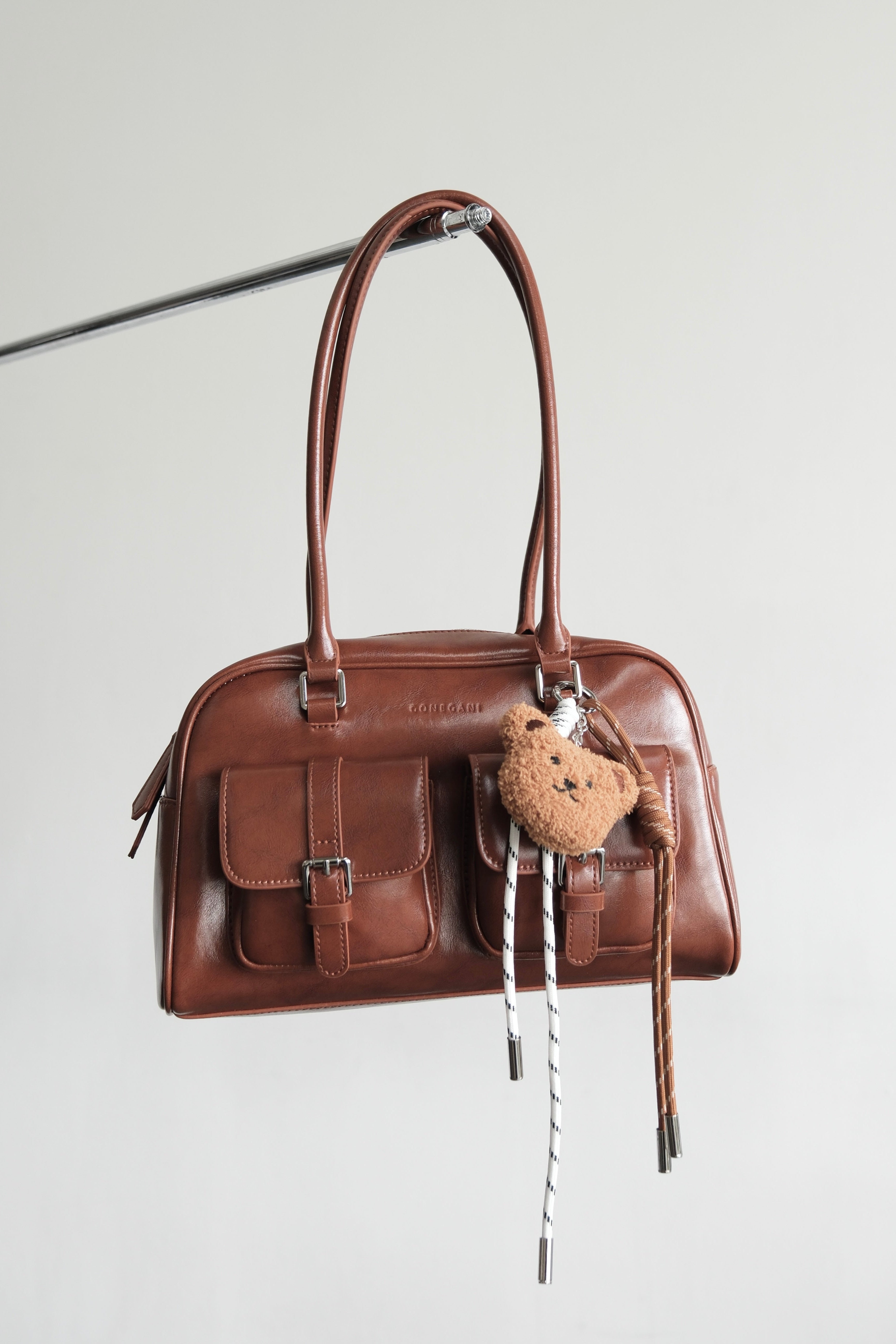 Camari Bag - Tas Bahu Wanita free Charm Bahan Real Leather