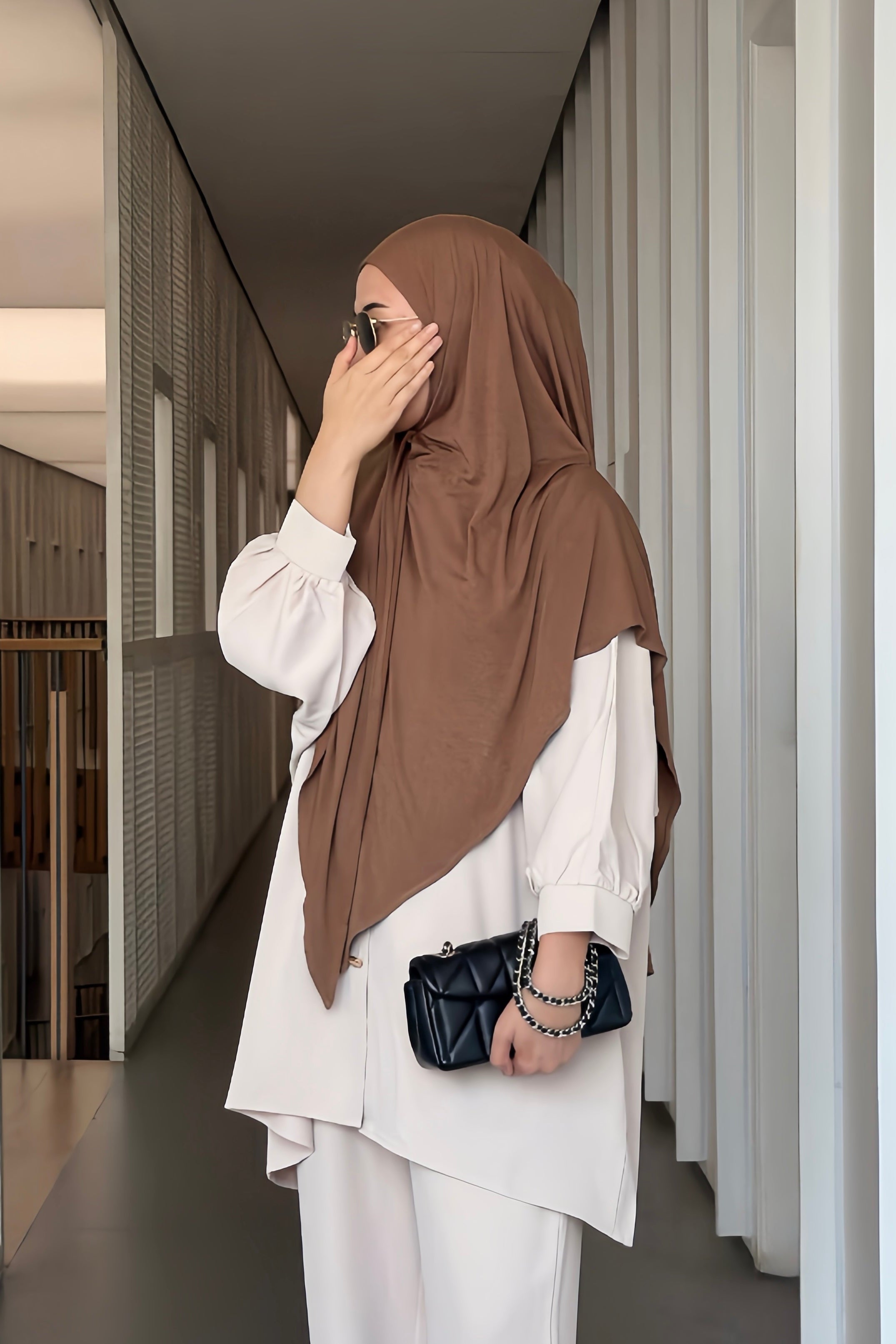GG Khiban - Khimar Instan Premium Bahan Flowy Model Simpel Elegan