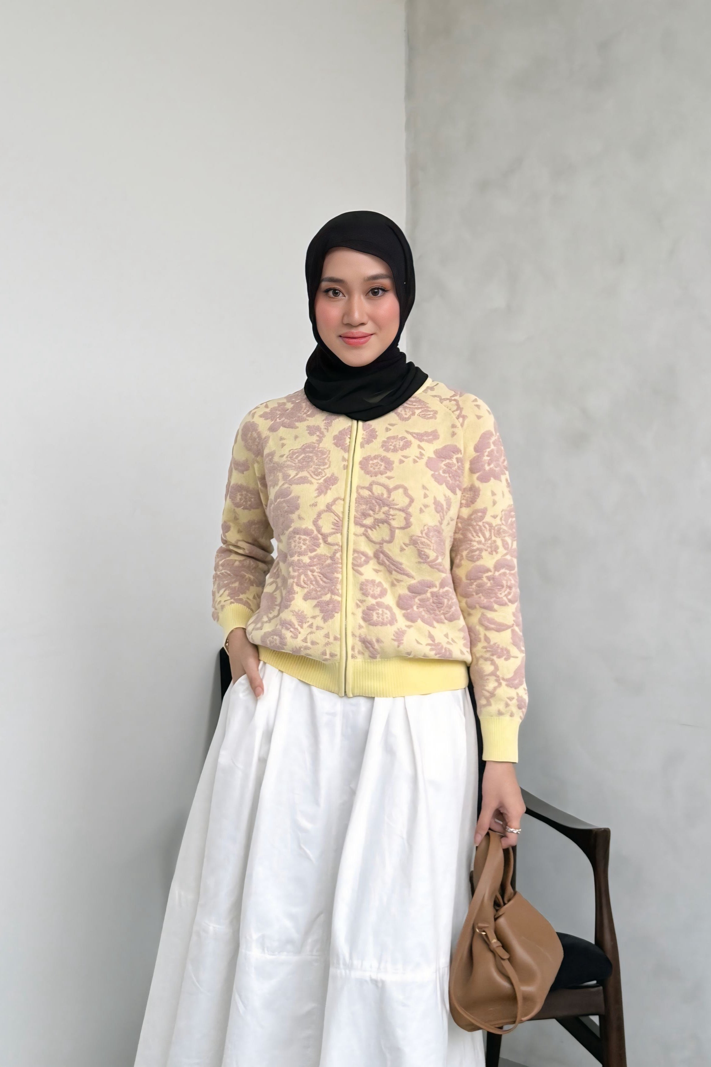 Blossom Cardy - Atasan Wanita Rajut Bahan Knit Premium