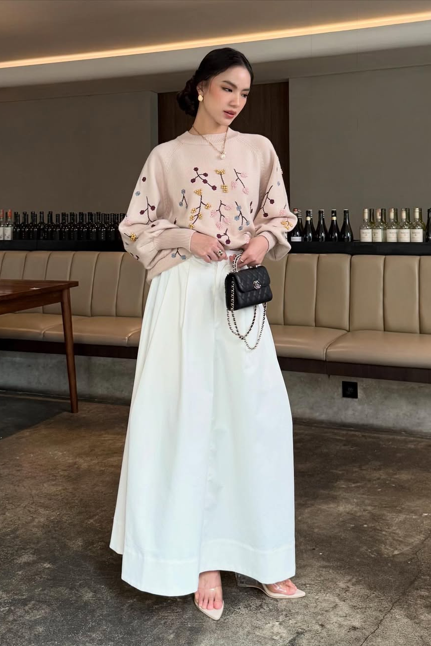 Cotton Skirt - Bawahan Wanita Elegan Simple Bahan Cotton High Quality