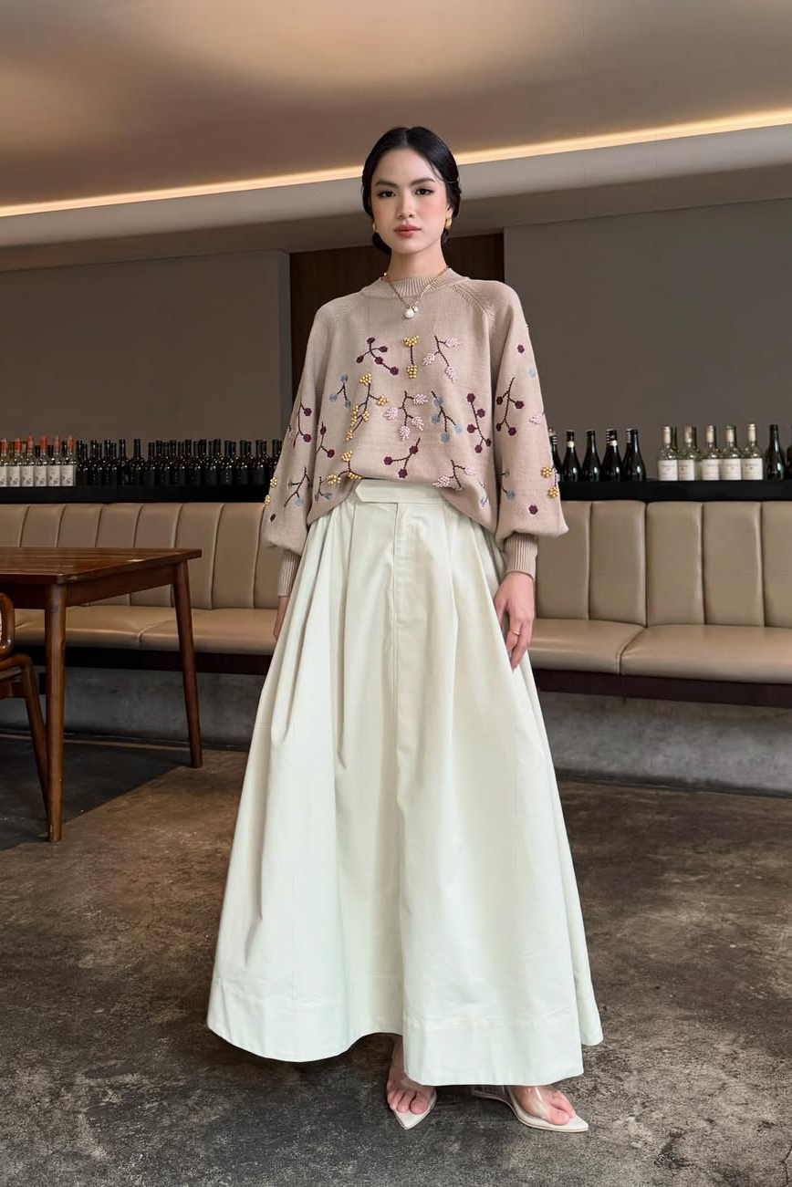 Cotton Skirt - Bawahan Wanita Elegan Simple Bahan Cotton High Quality