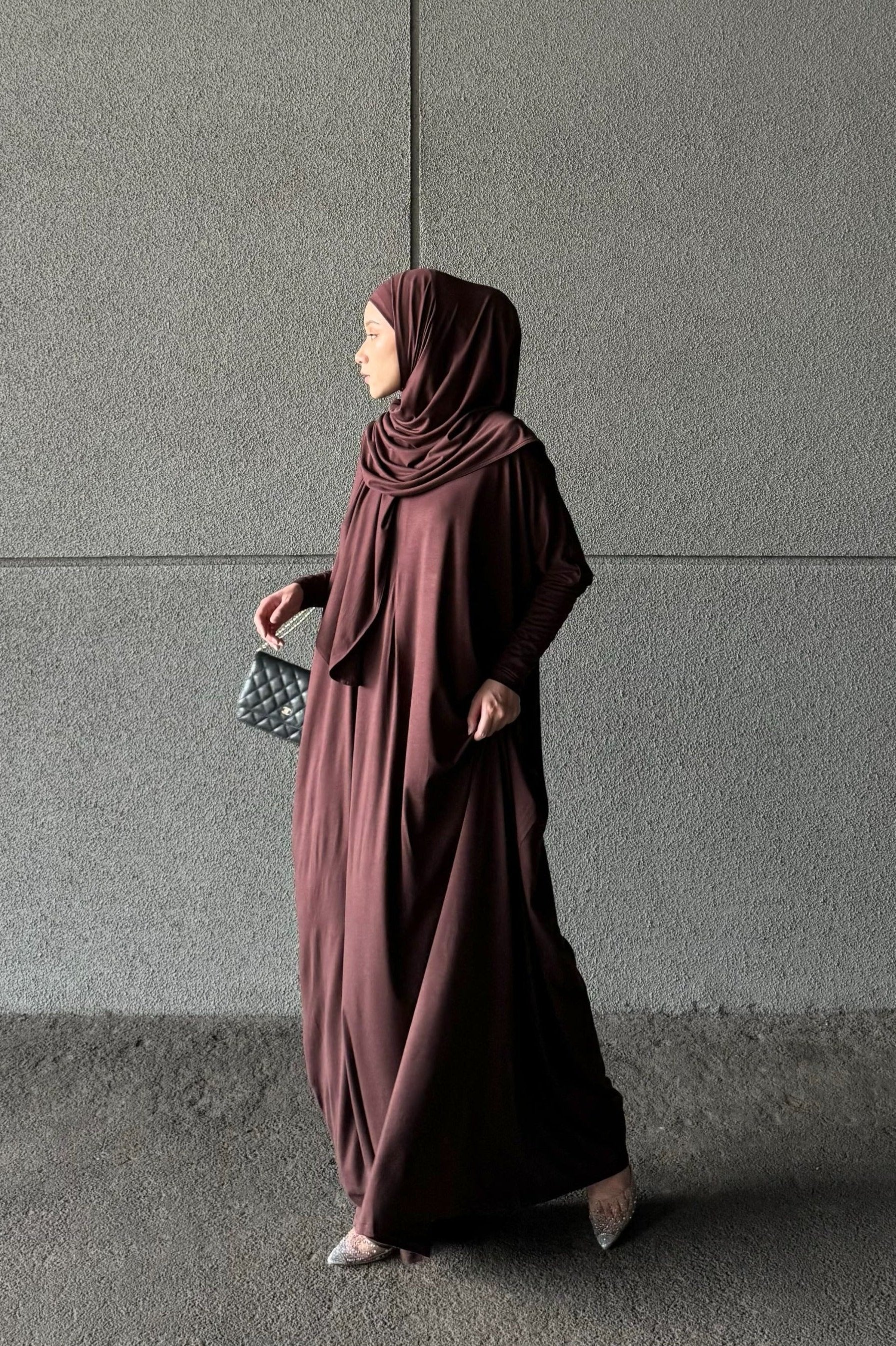 [DEFECT] - Batwing Plain Set - Set Hijab dan Dress Wanita