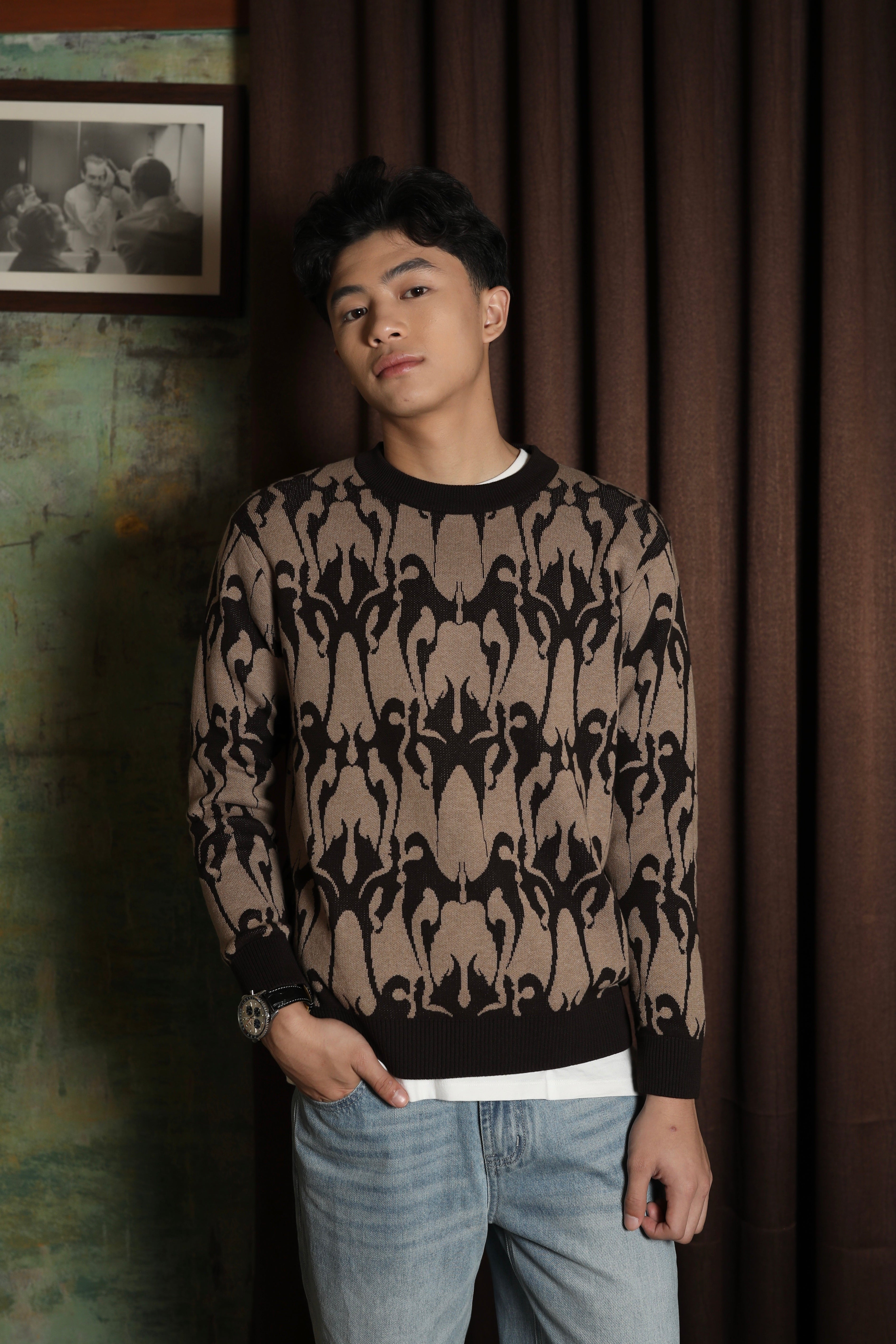 Zayan Sweater - Sweater Rajut Unisex Premium Gaya Minimalis Modern (Man)
