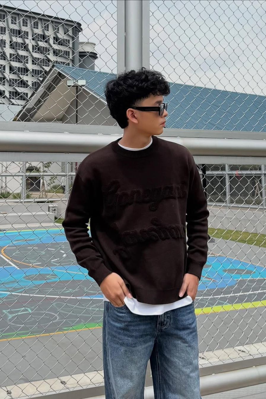 Boxy Sweater - Sweater Unisex Bahan Cotton Knit Premium (Man)