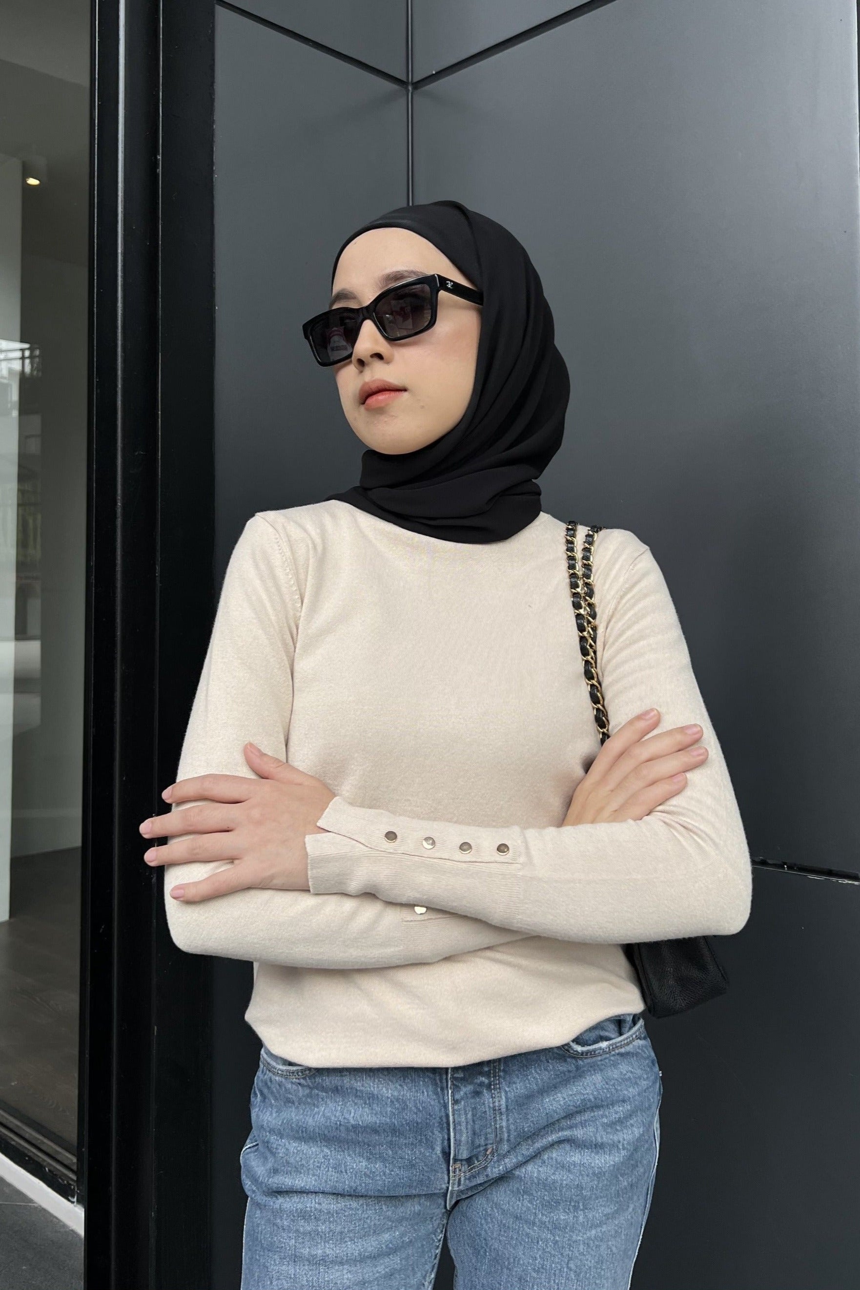 [DEFECT] - GG Inner Knit - Dalaman Atasan Wanita Bahan Rajut