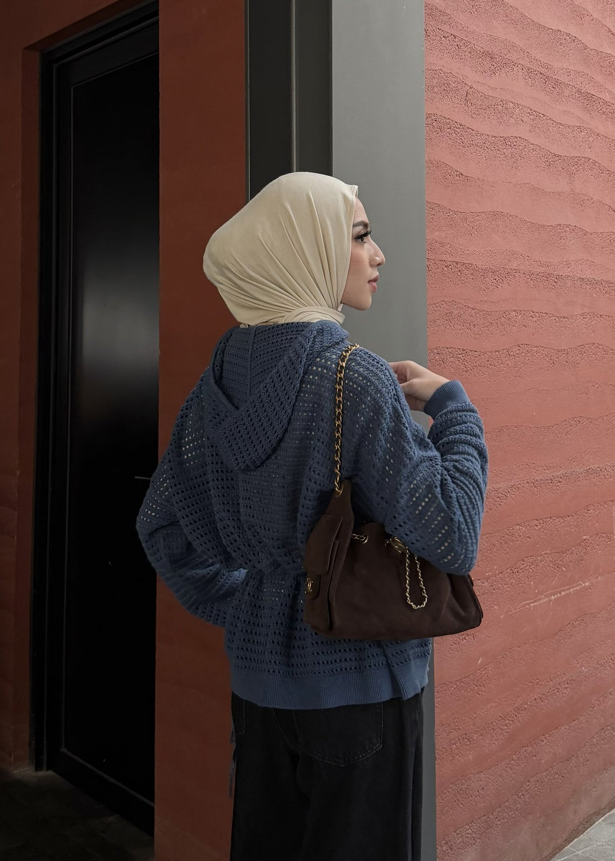 Lumi Knit Sweater - Premium Cotton Crochet Sweater