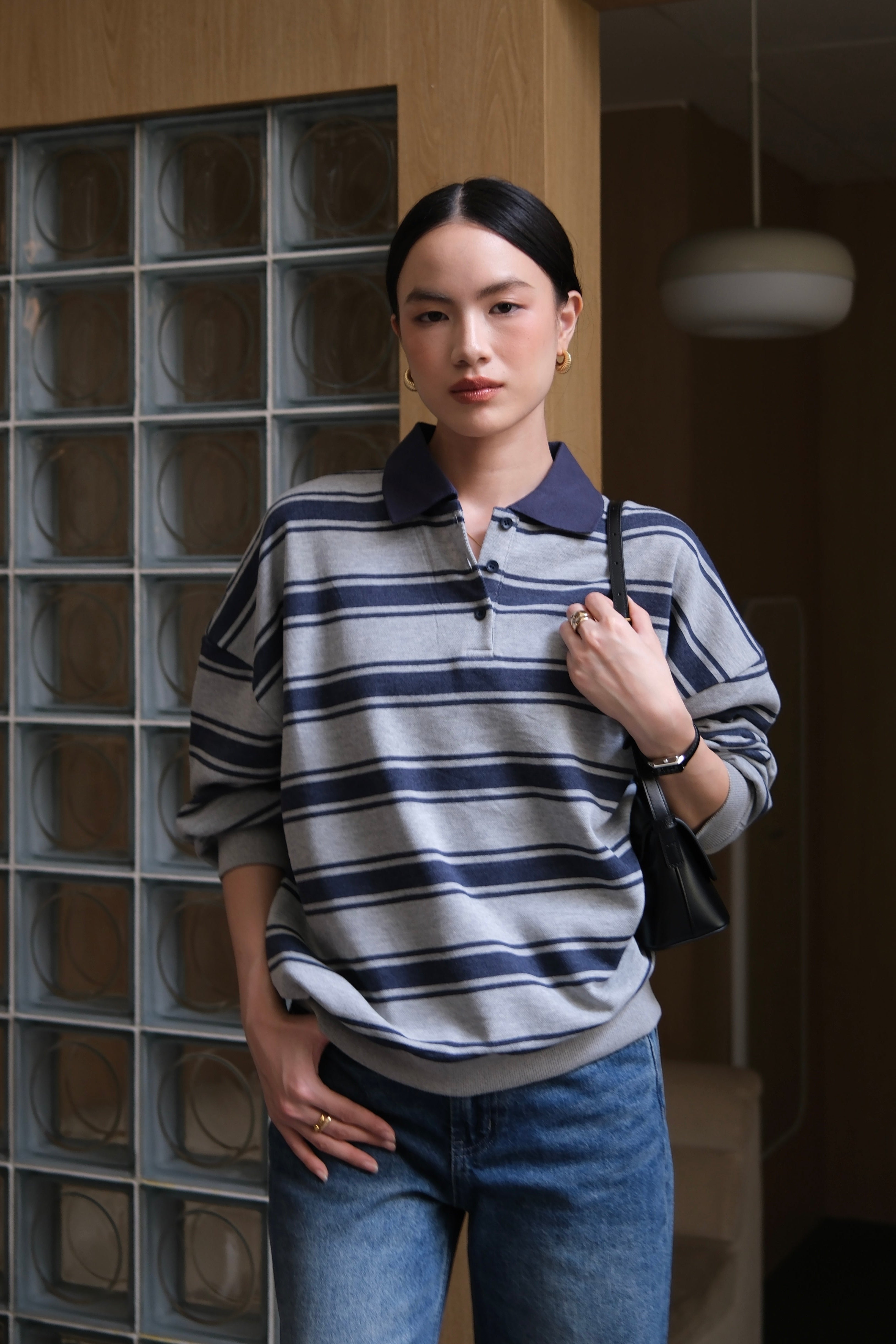 Marc Polo Sweater - Sweater Rajut Kerah Wanita Gaya Preppy & Old Money