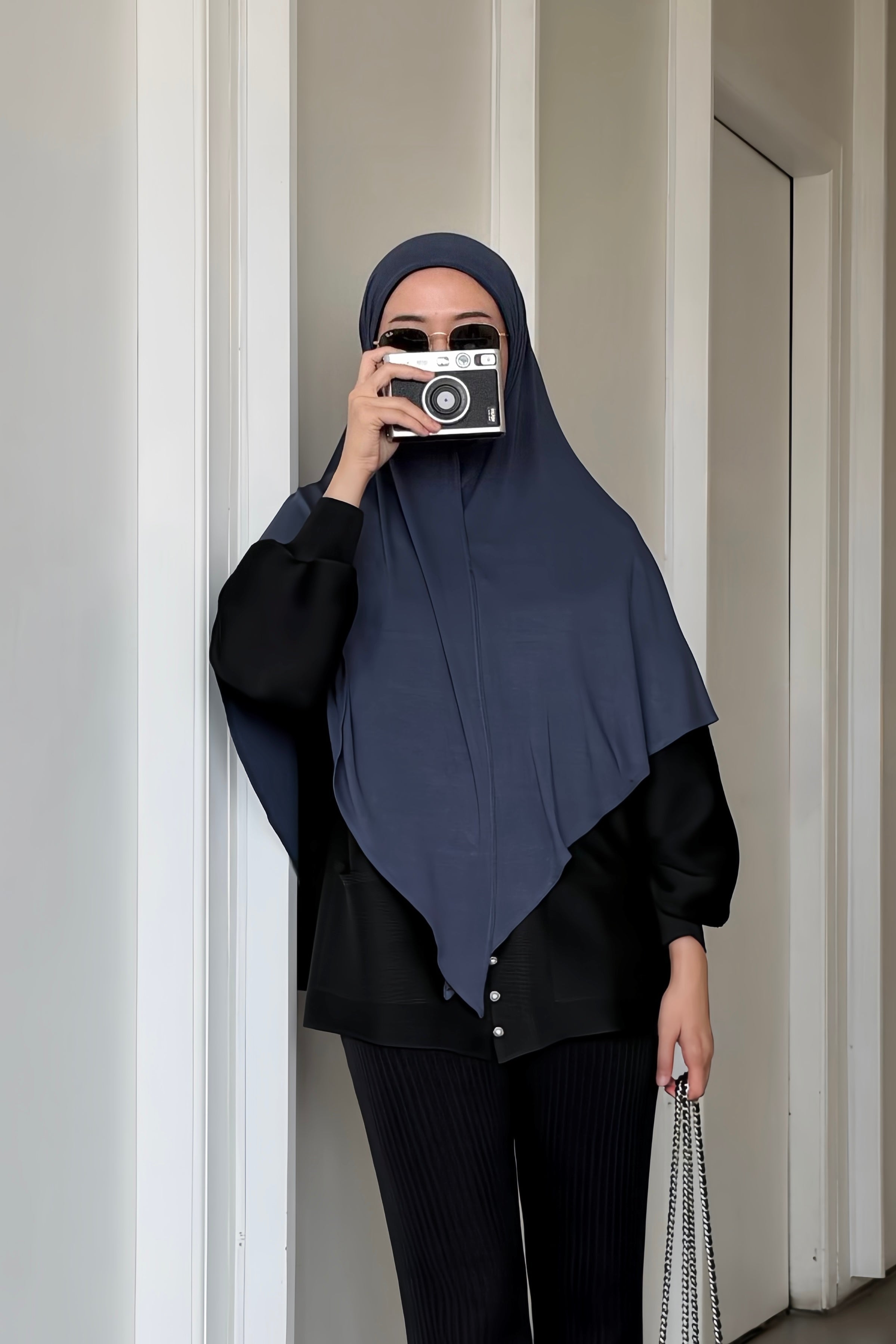 GG Khiban - Khimar Instan Premium Bahan Flowy Model Simpel Elegan