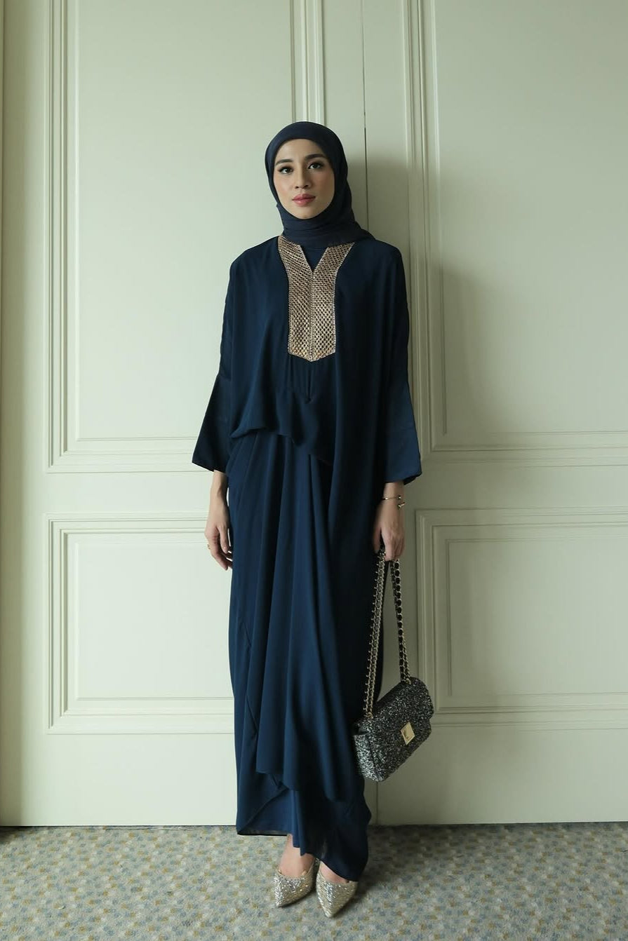 Kenari Kaftan - Kaftan Ramadhan Hari Raya Aplikasi Leher