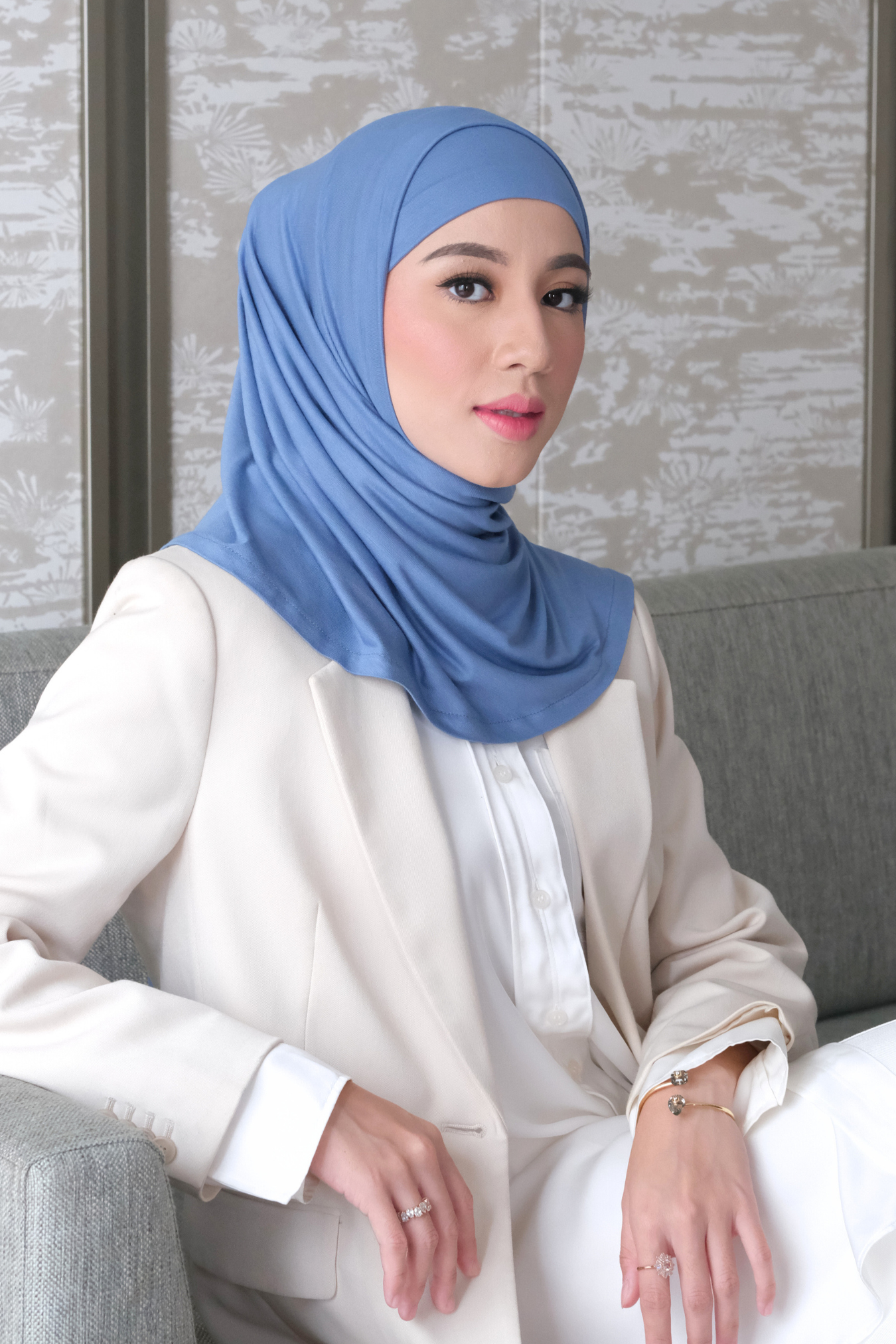 Nawa Inner Square - Dusty Blue - Hijab Inner Square Bahan Spandex - AC1001020