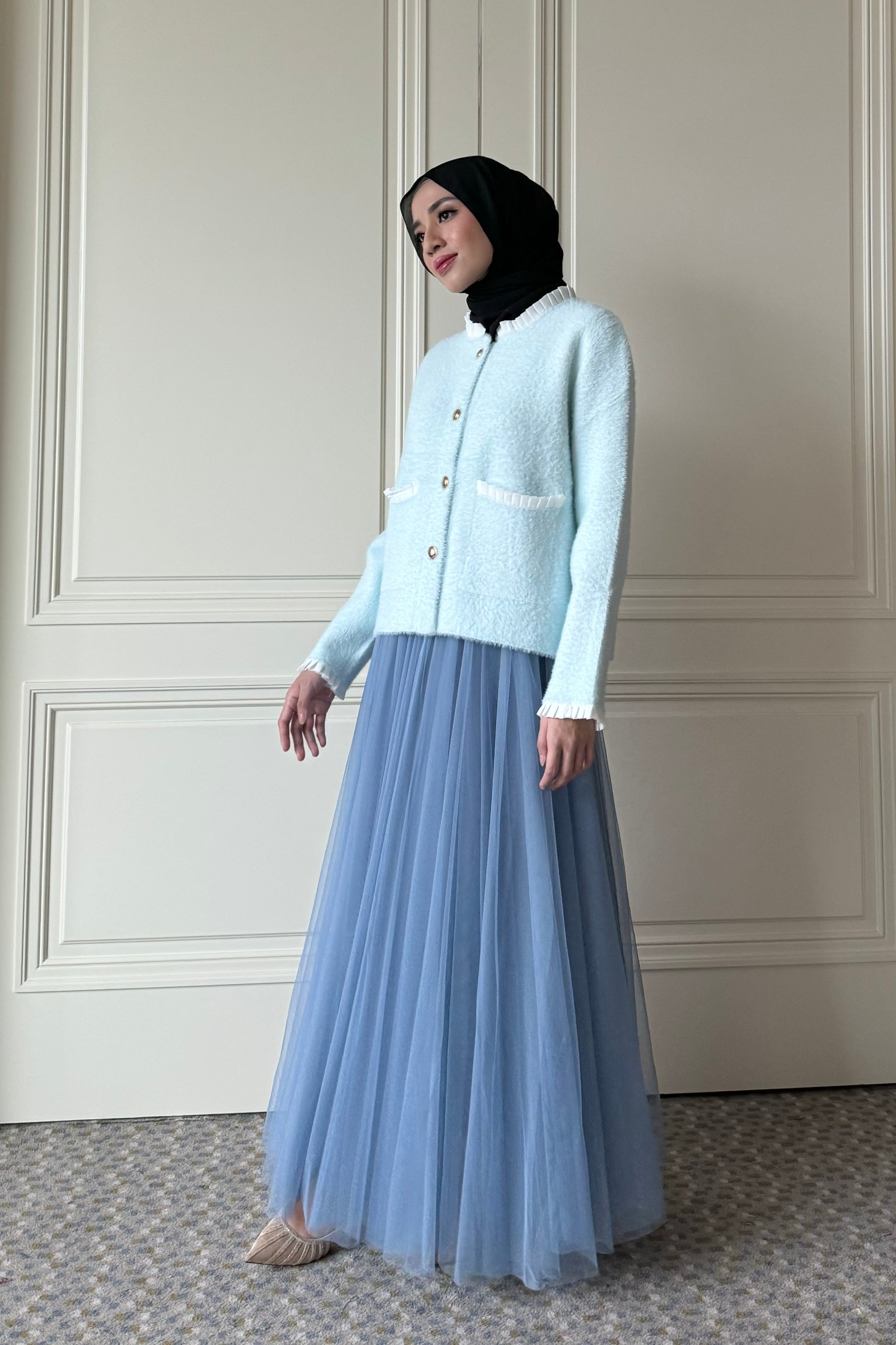 Tutu Skirt - Rok Wanita panjang Full Furing Pinggang Flowly