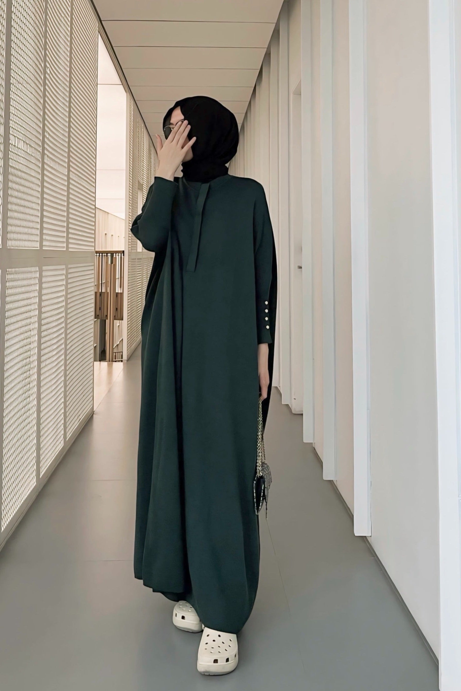 Busui Batwing Dress - Dress Model Batwing Bahan Knit Busui