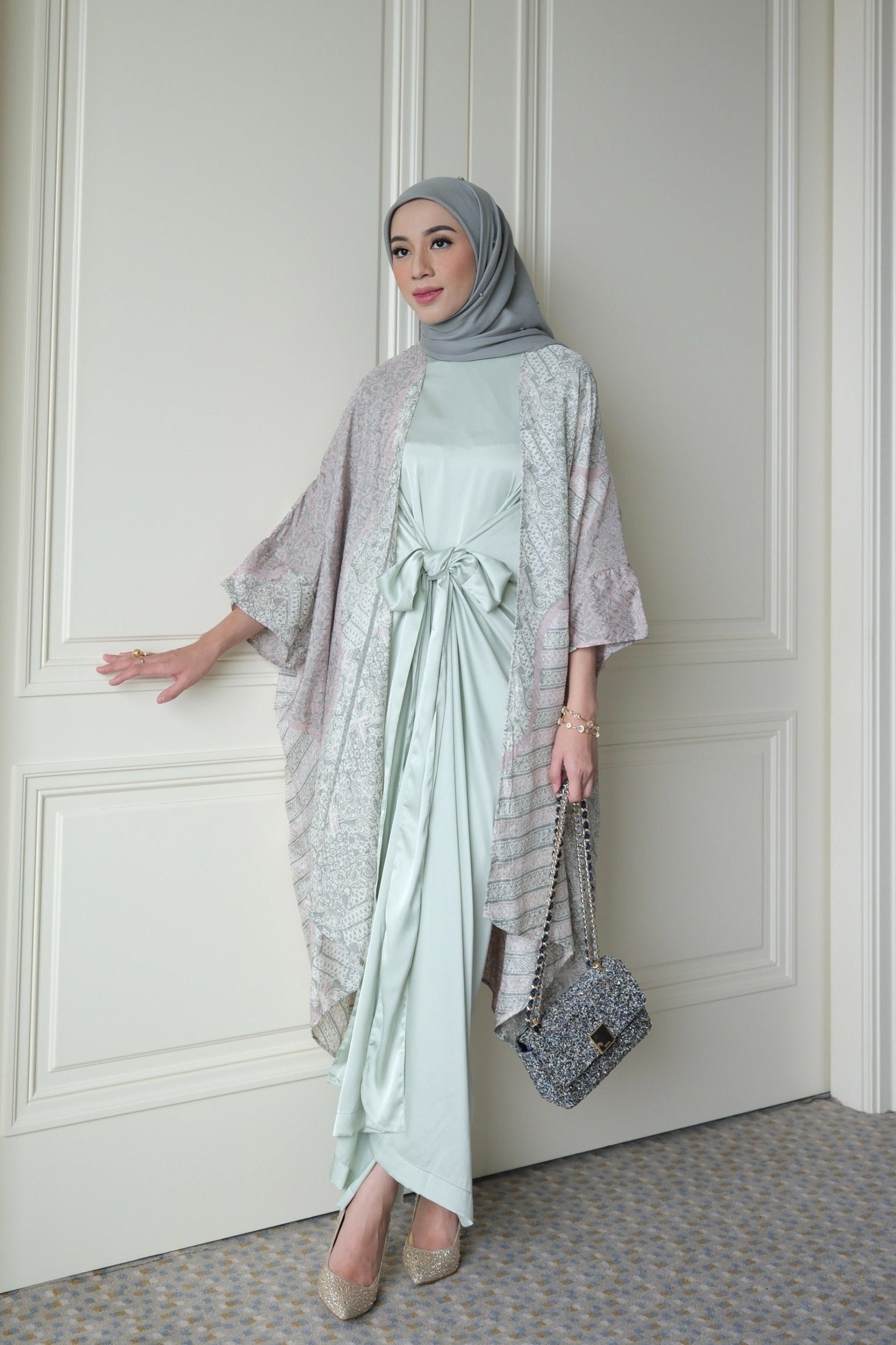 Dayana Dress - One Set Dress Dan Outer Motif Batik