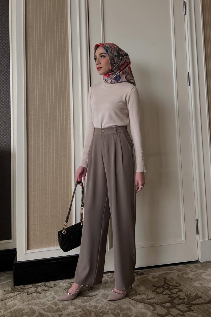 Lowee Pants - Celana Panjang Kantor Polos Trendy Wanita