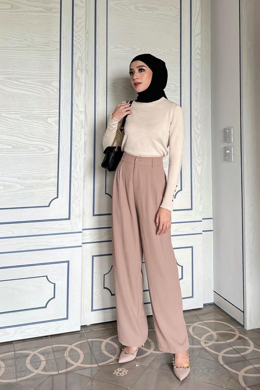Lowee Pants - Celana Panjang Kantor Polos Trendy Wanita