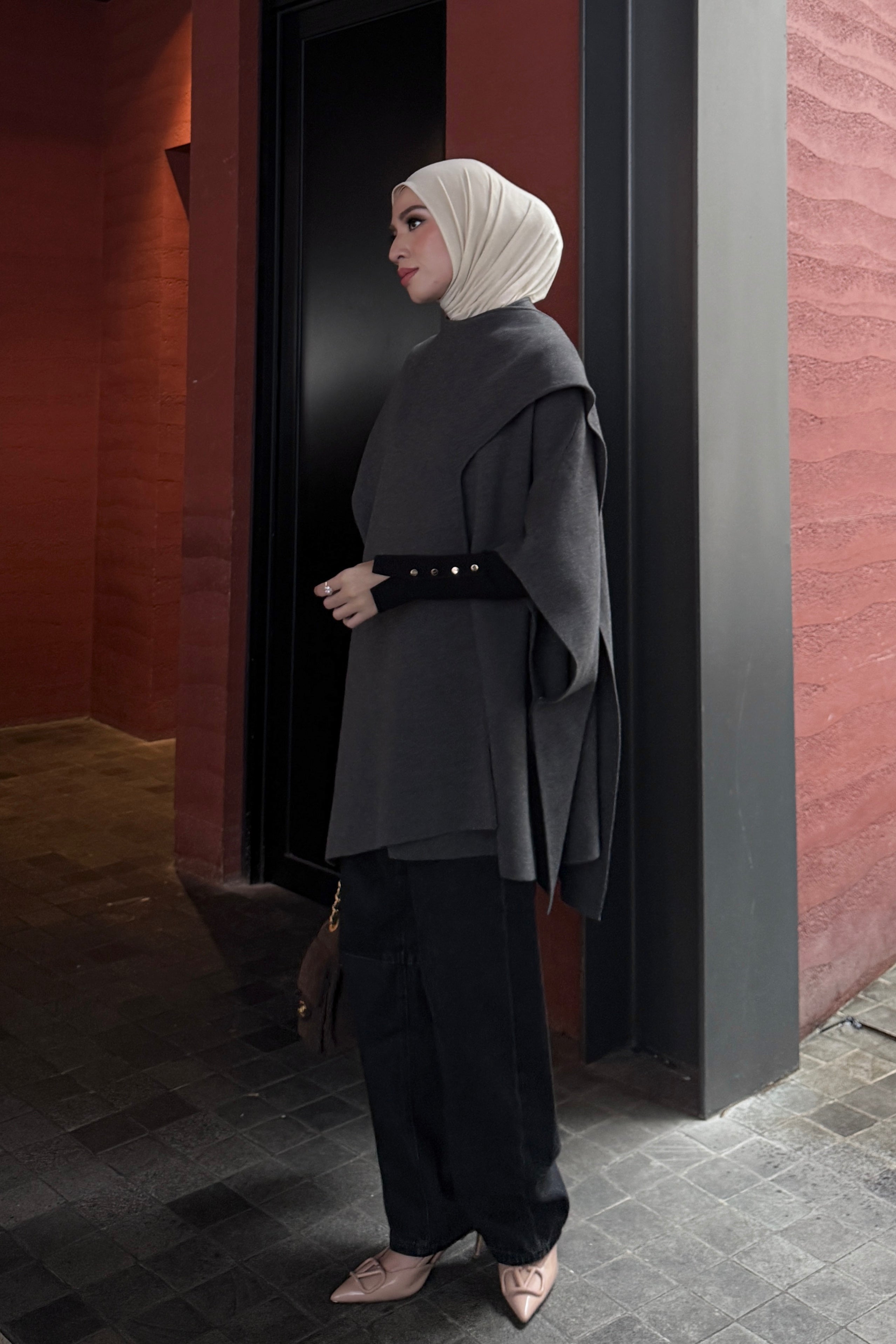 Aura Knit Outer - Outer Bahan Knit Wanita Model Ringan Gaya Elegan