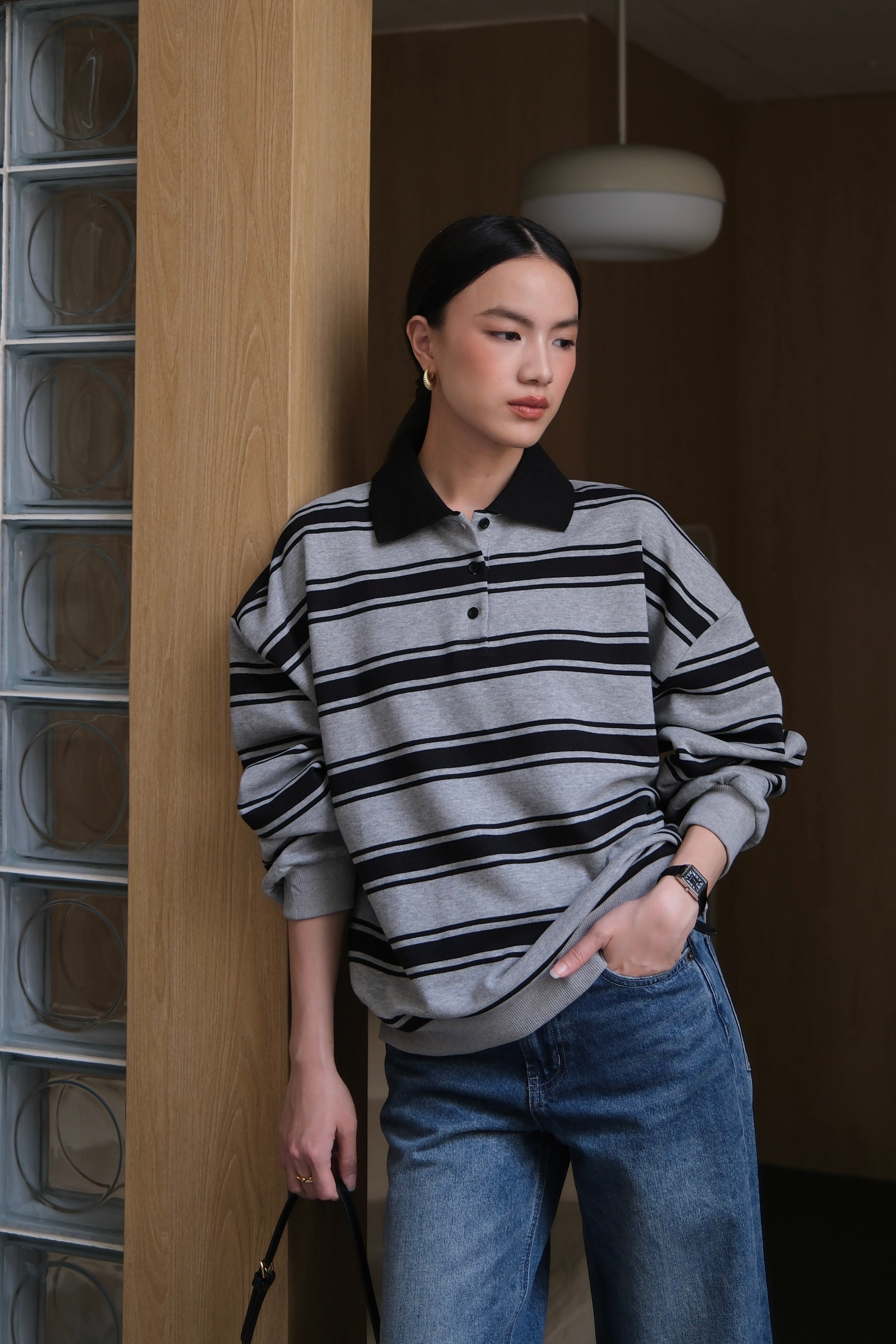 Marc Polo Sweater - Sweater Rajut Kerah Wanita Gaya Preppy & Old Money