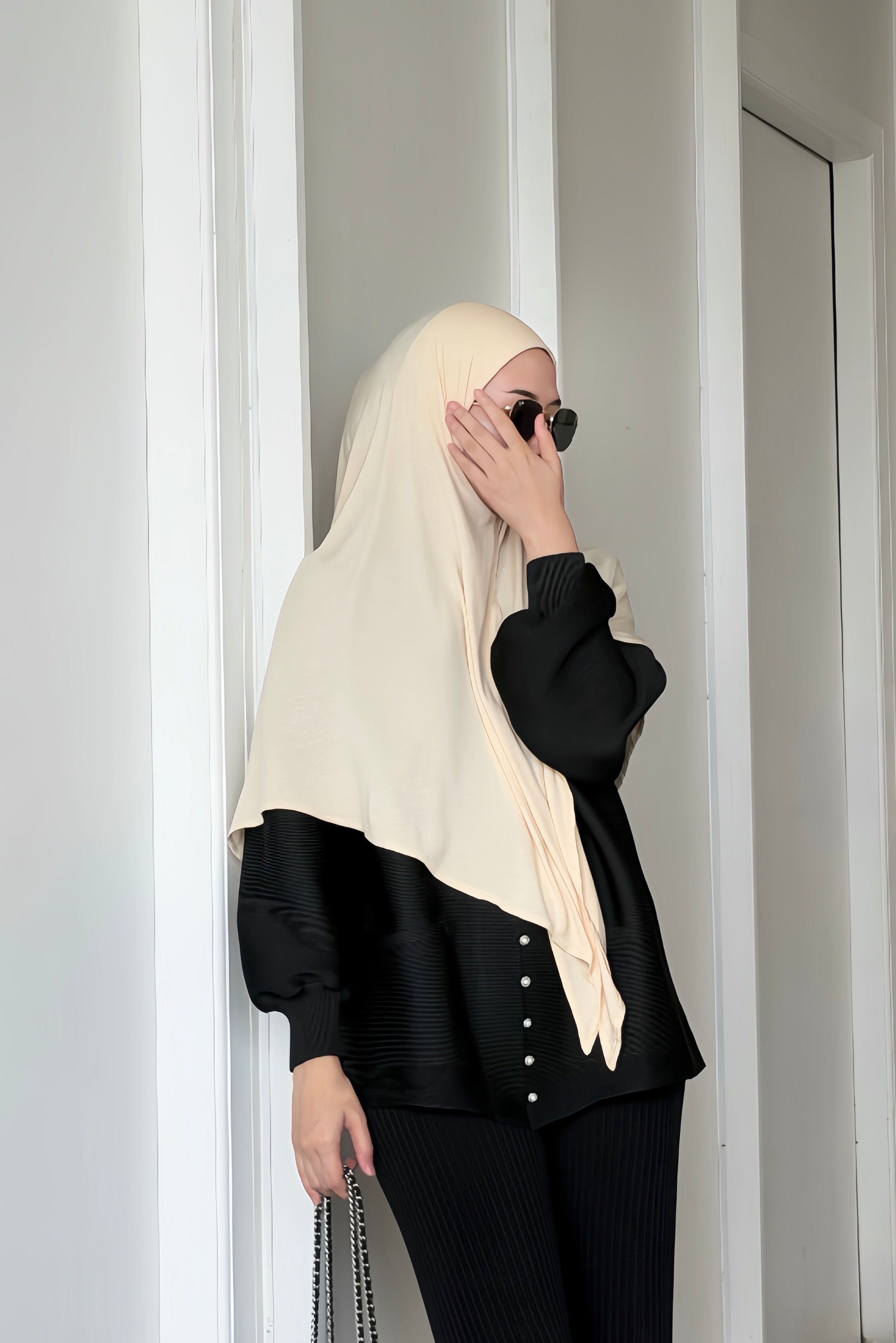 GG Khiban - Khimar Instan Premium Bahan Flowy Model Simpel Elegan