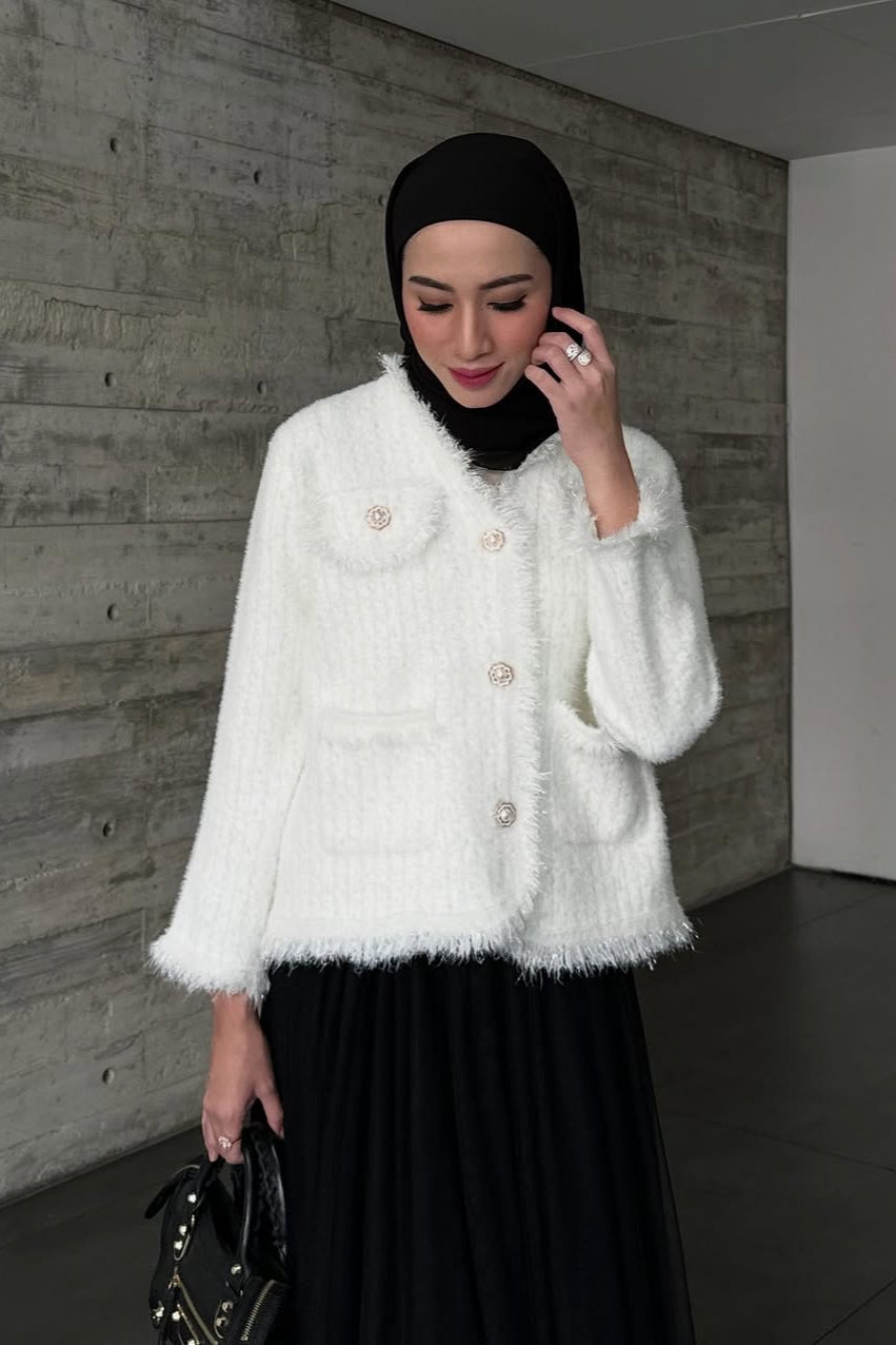 [DEFECT] - Jenny Cardy - Cardigan Knit Lembut Berkancing Wanita