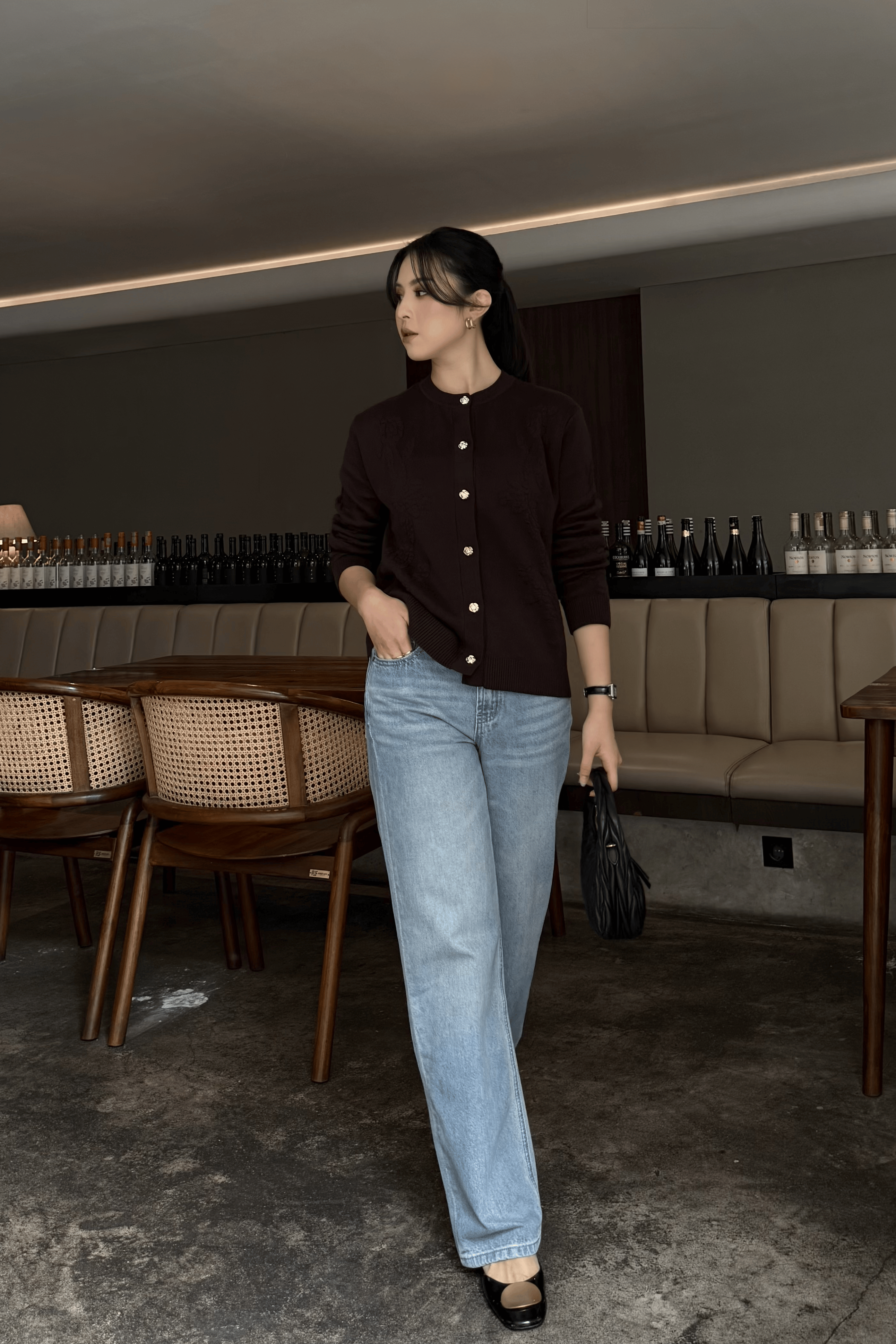 Straight Jeans - Celana Jeans Classic Wanita Timeless