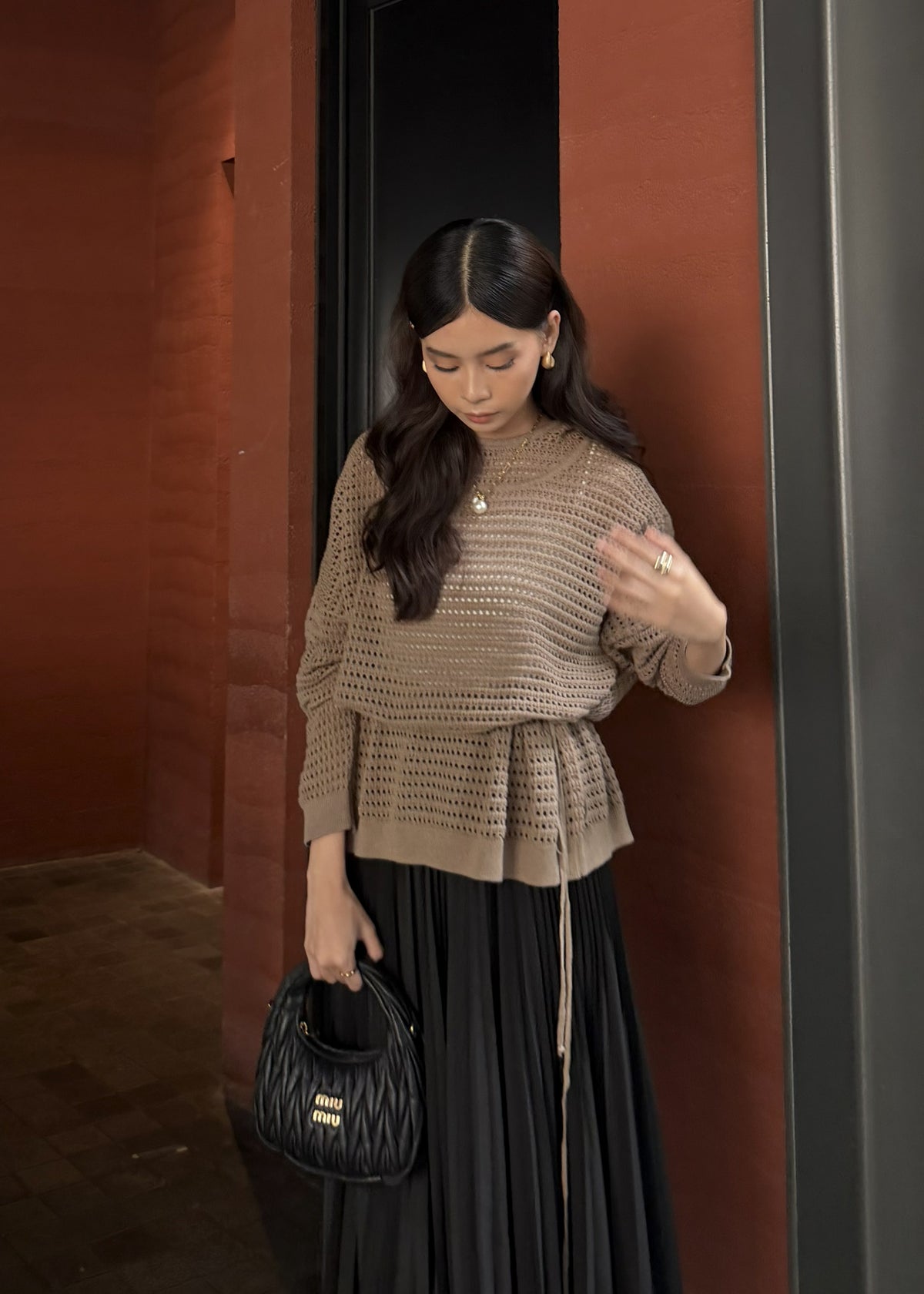 Lumi Knit Sweater - Premium Cotton Crochet Sweater