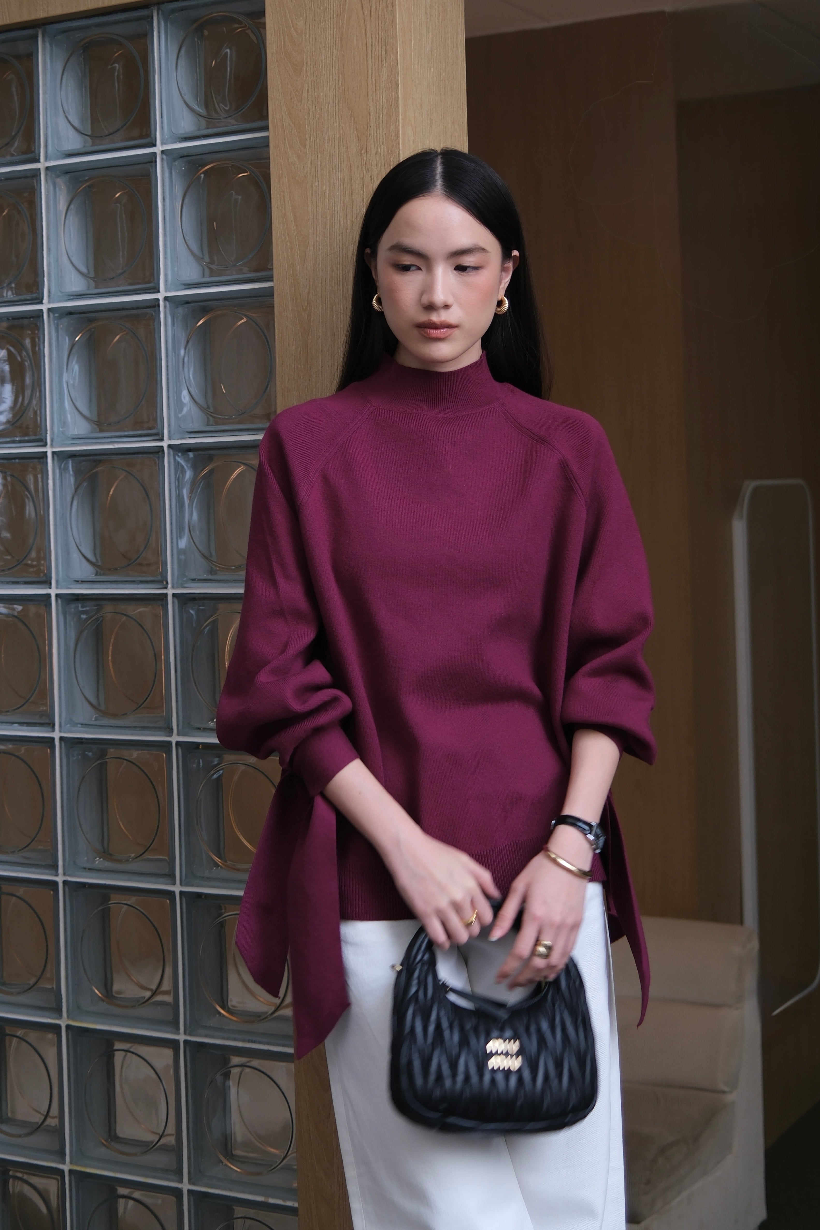 Zara Sweater - Atasan Rajut Wanita Crewneck Comfy & Soft