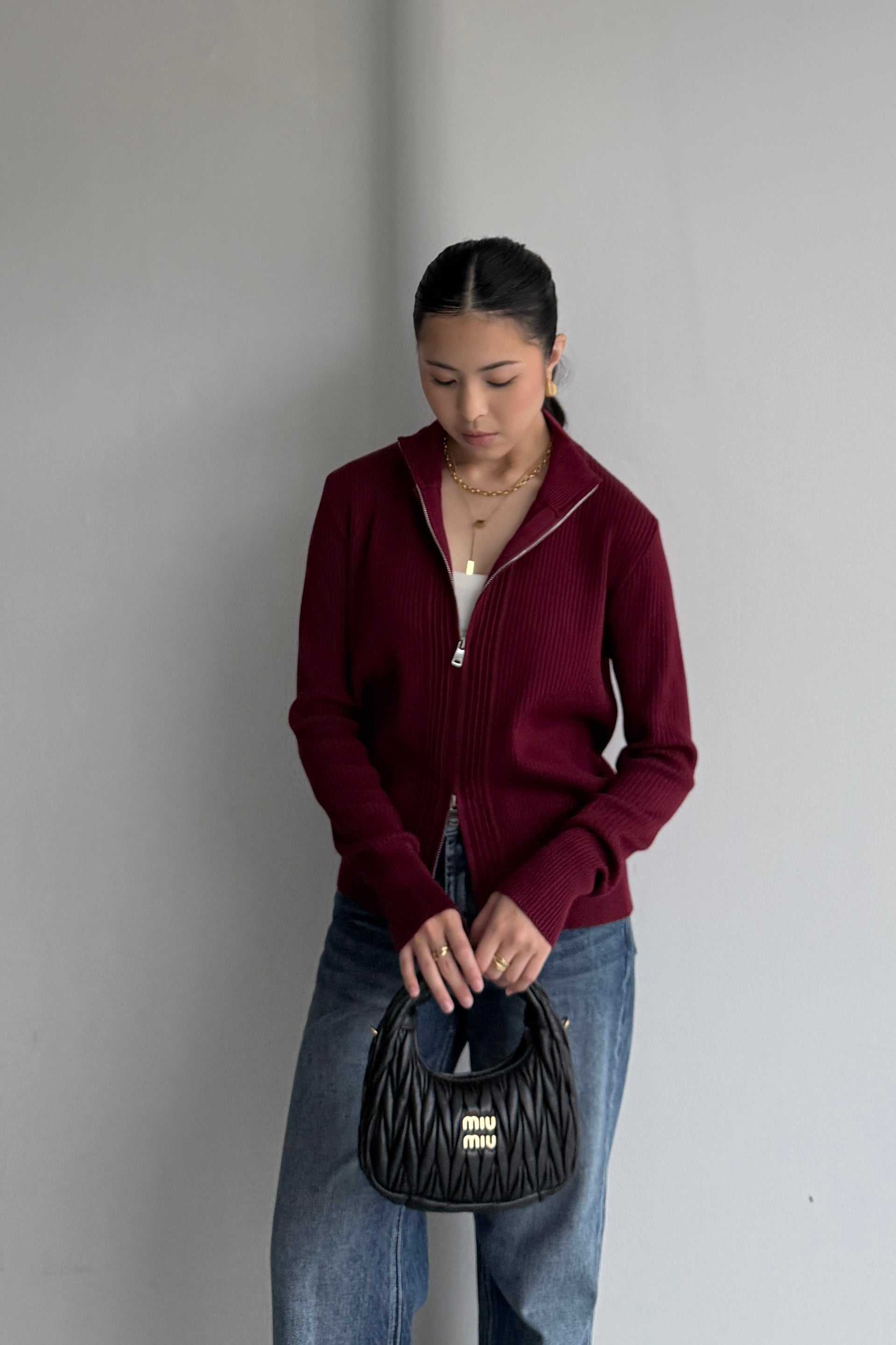 Mosi Cardy - Cardigan Zipper Wanita Bahan Soft Knit Premium