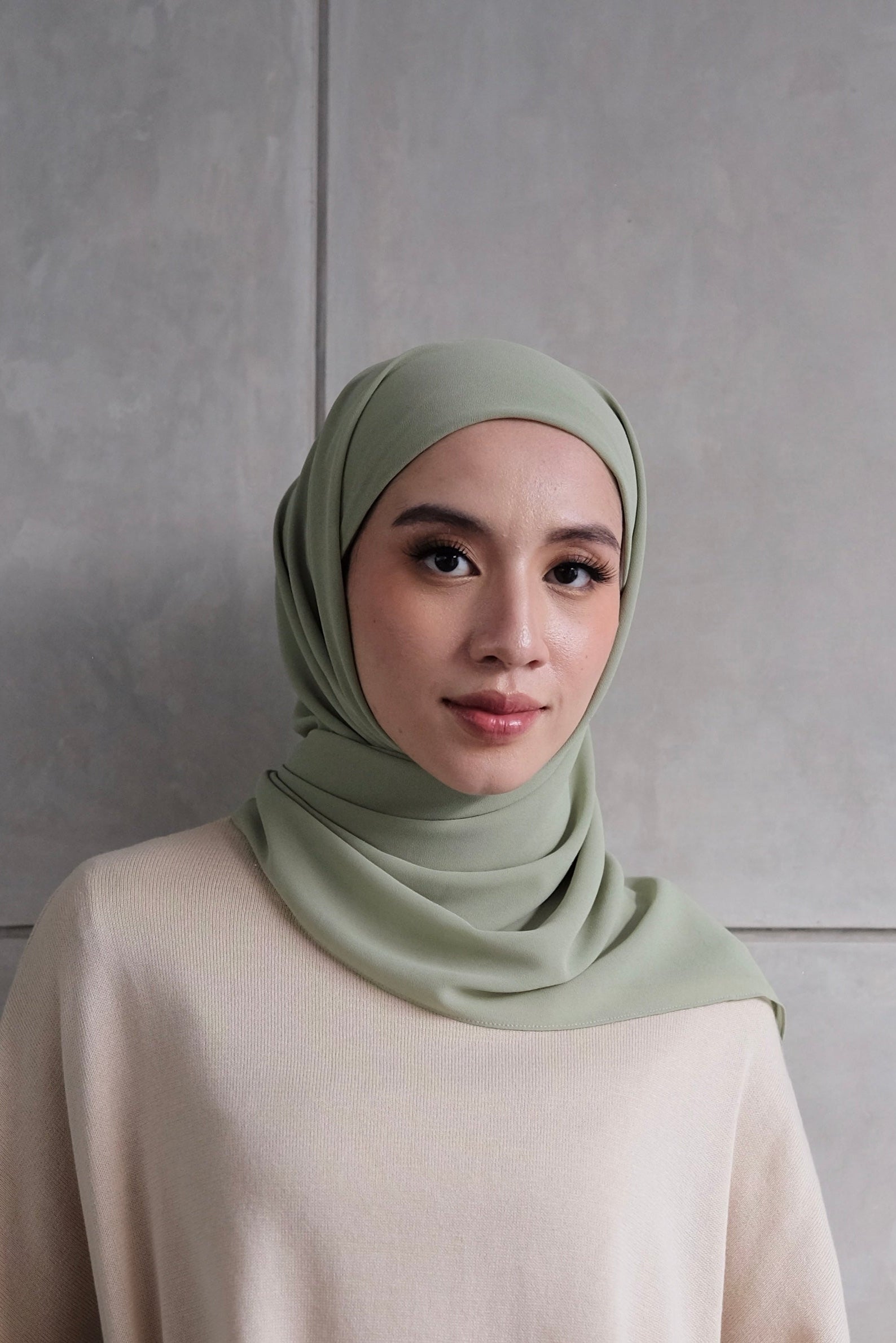 Mega Inner Square - Matcha - Hijab Segi Empat Polos