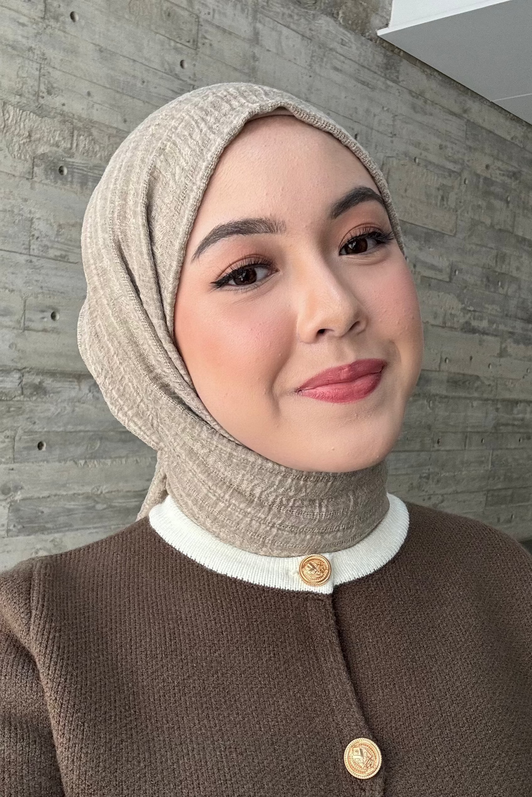 Levira Pashmina - Mocca - Hijab Pashmina Bahan Cotton Crinkle