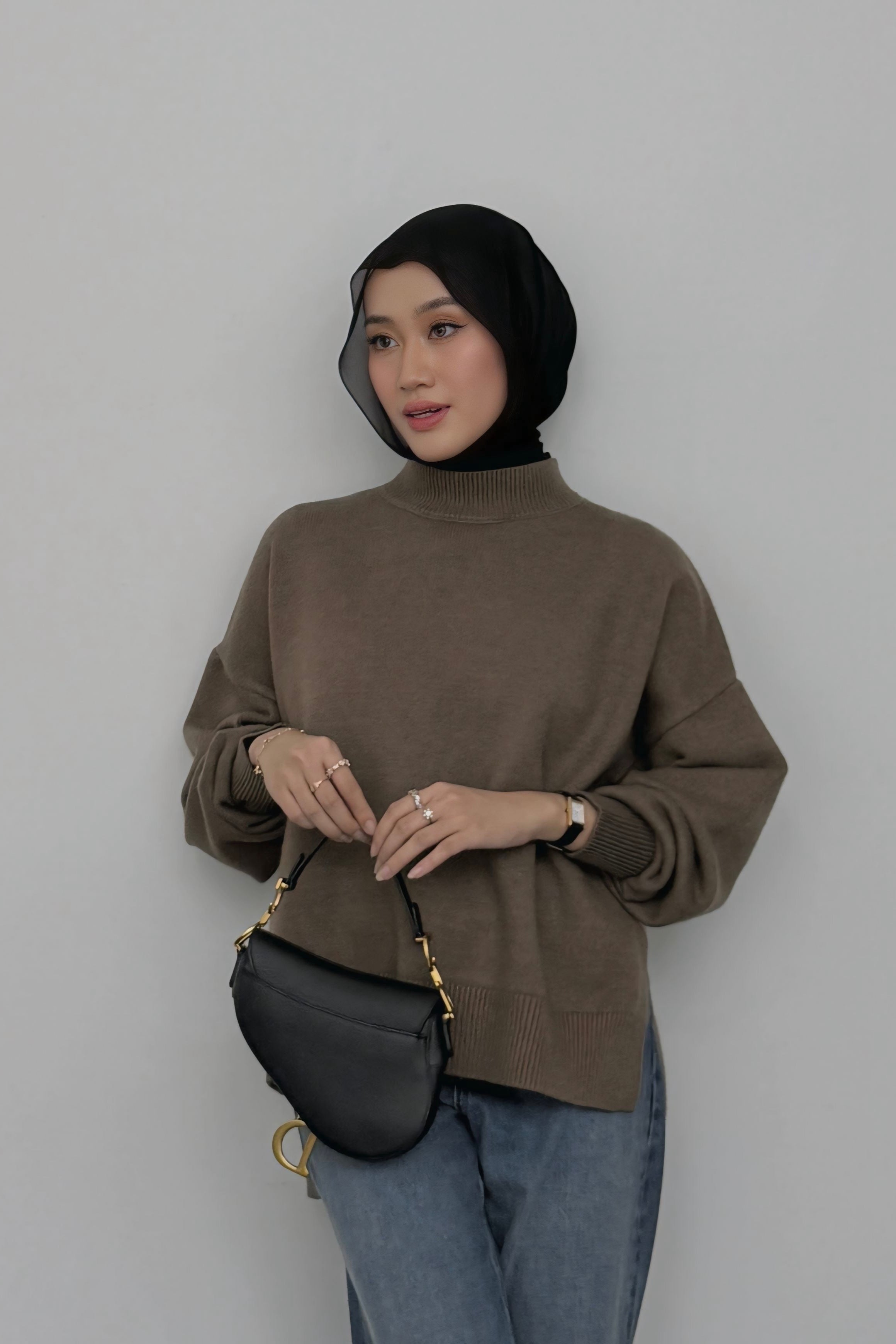 Esmee Sweater - Natural - Sweater Atasan Knitwear Wanita