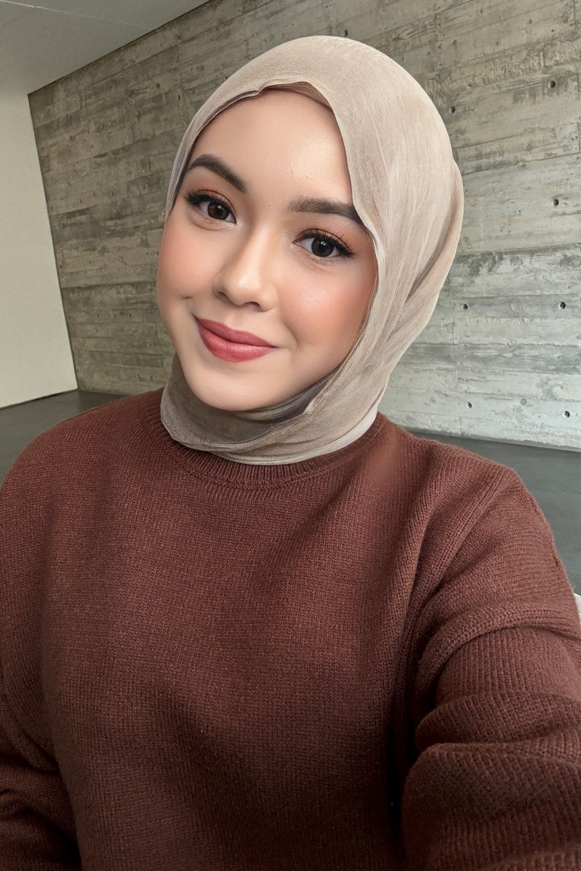 Yure Pashmina - Natural - Hijab Pashmina Bahan GG Viscose - AC1521940