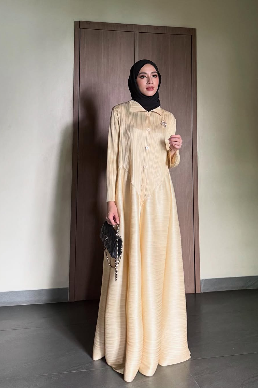 Pleats Dress - Atasan Wanita Cantik & Chic Bahan Pleats Premium HQ