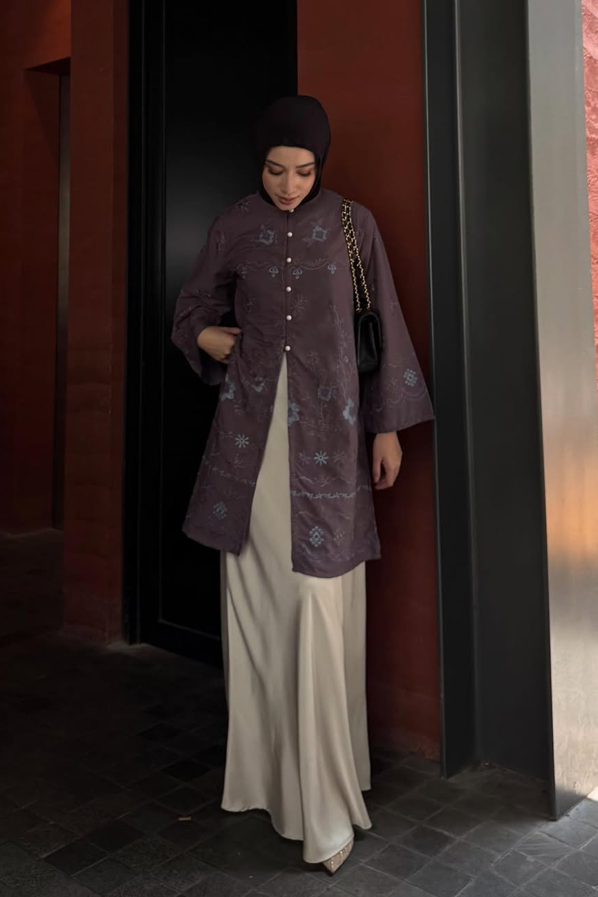 Rayana Tunic Series - Long Tunik Wanita Elegan Dan Mewah Bahan Cotton Spesial Hari Raya