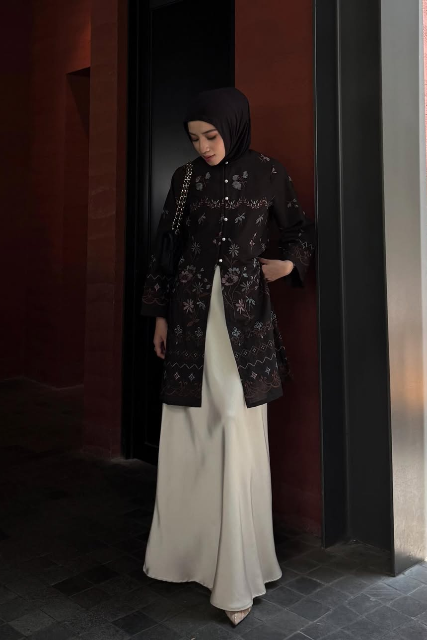 Rayana Tunic Series - Long Tunik Wanita Elegan Dan Mewah Bahan Cotton Spesial Hari Raya