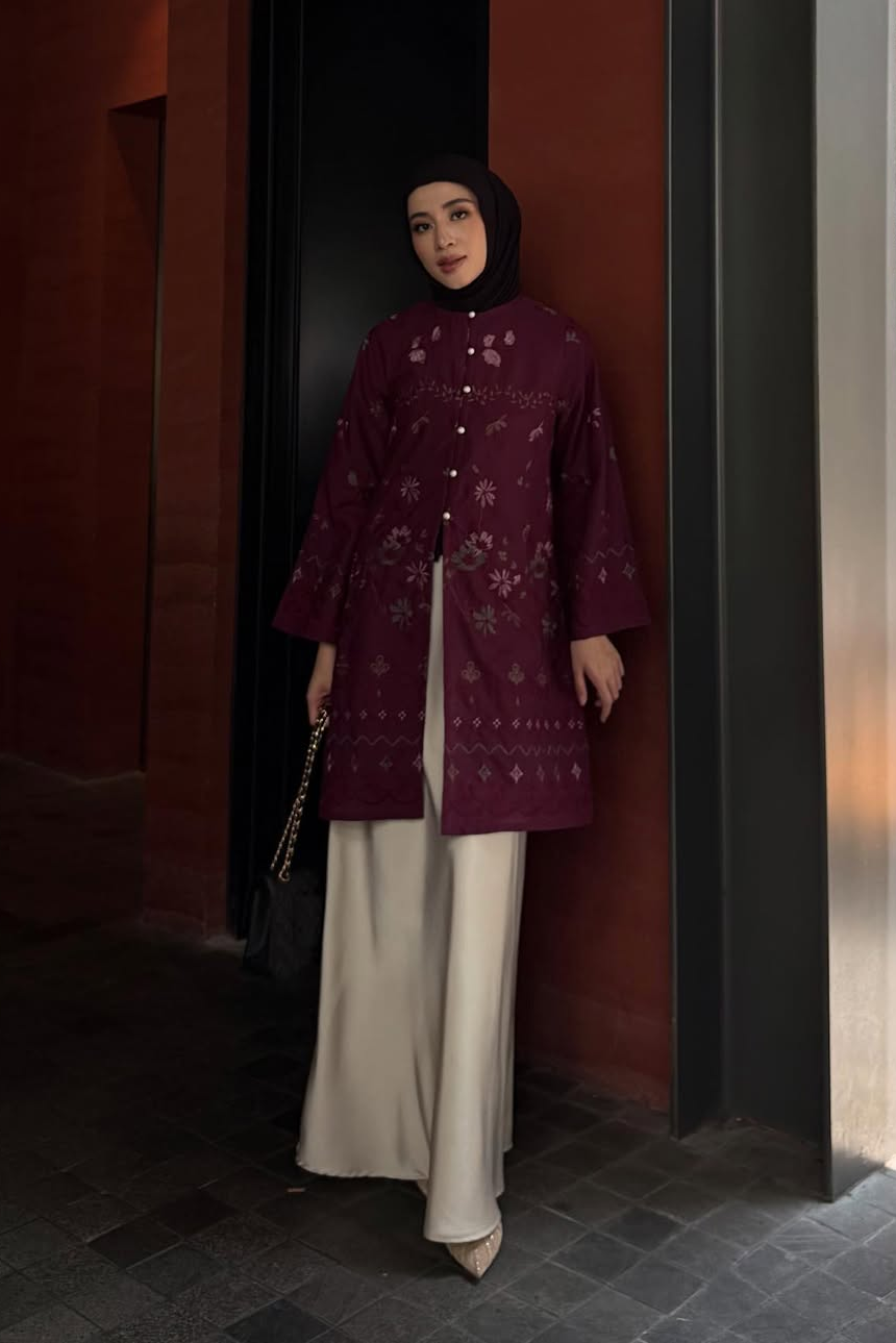 Rayana Tunic Series - Long Tunik Wanita Elegan Dan Mewah Bahan Cotton Spesial Hari Raya