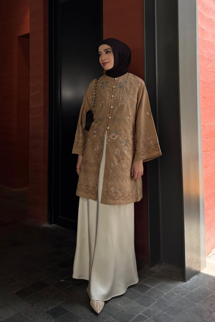 Rayana Tunic Series - Long Tunik Wanita Elegan Dan Mewah Bahan Cotton Spesial Hari Raya
