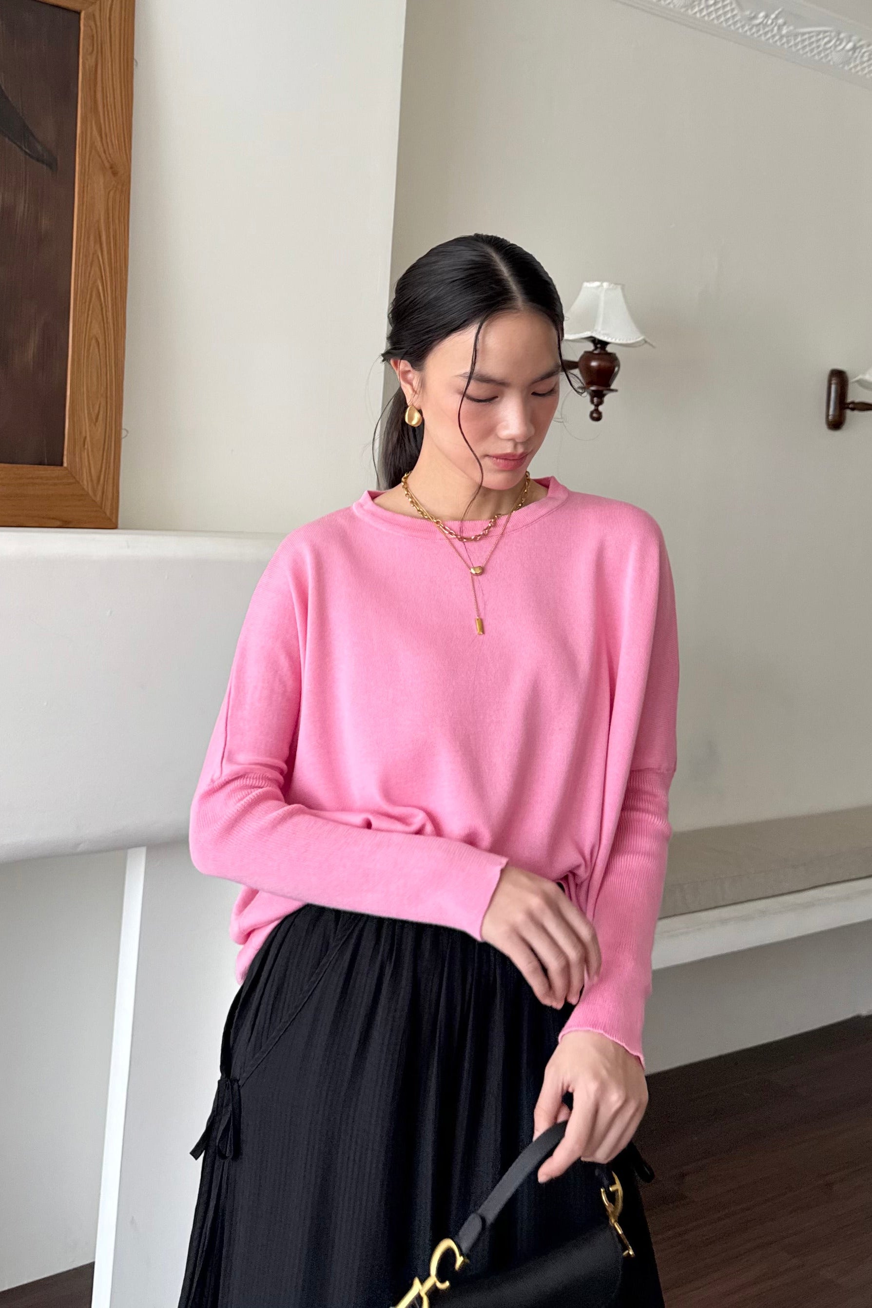 Batwing Sweater - Sweater Batwing Wanita Modest Dan Kasual