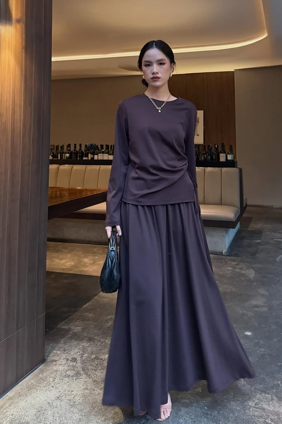 Seruni Set - Atasan Bawahan Simple Bahan Cotton Tencel HQ