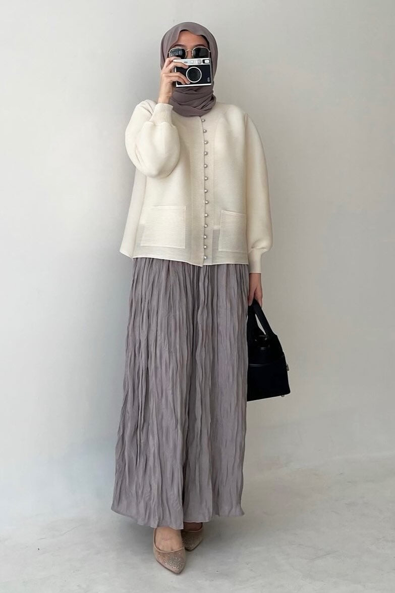 Noor Skirt - Rok Panjang Flowy Wanita Bahan Crepe Premium
