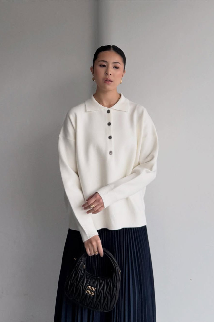 Lacos Sweater - Atasan Sweater Wanita Bahan Knit Premium
