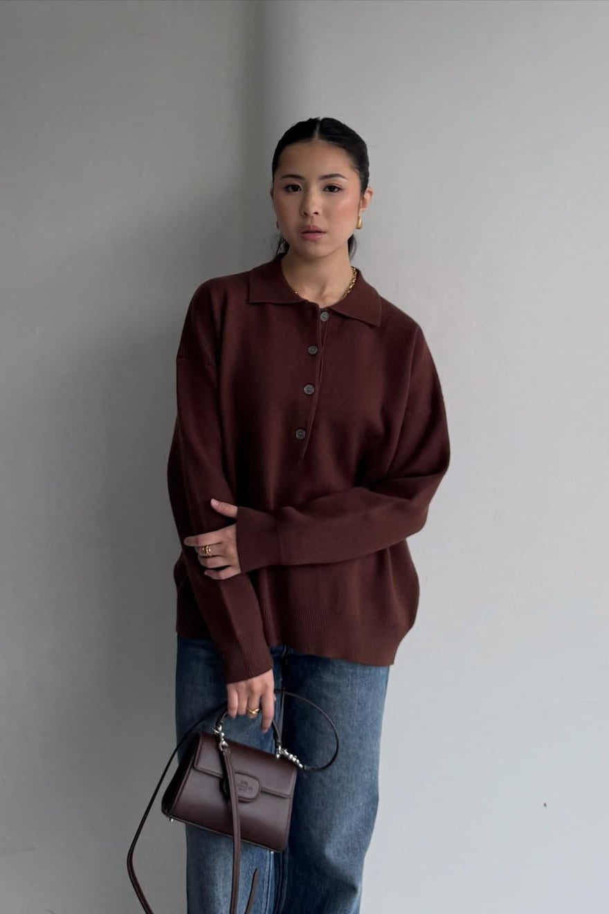 Lacos Sweater - Atasan Sweater Wanita Bahan Knit Premium