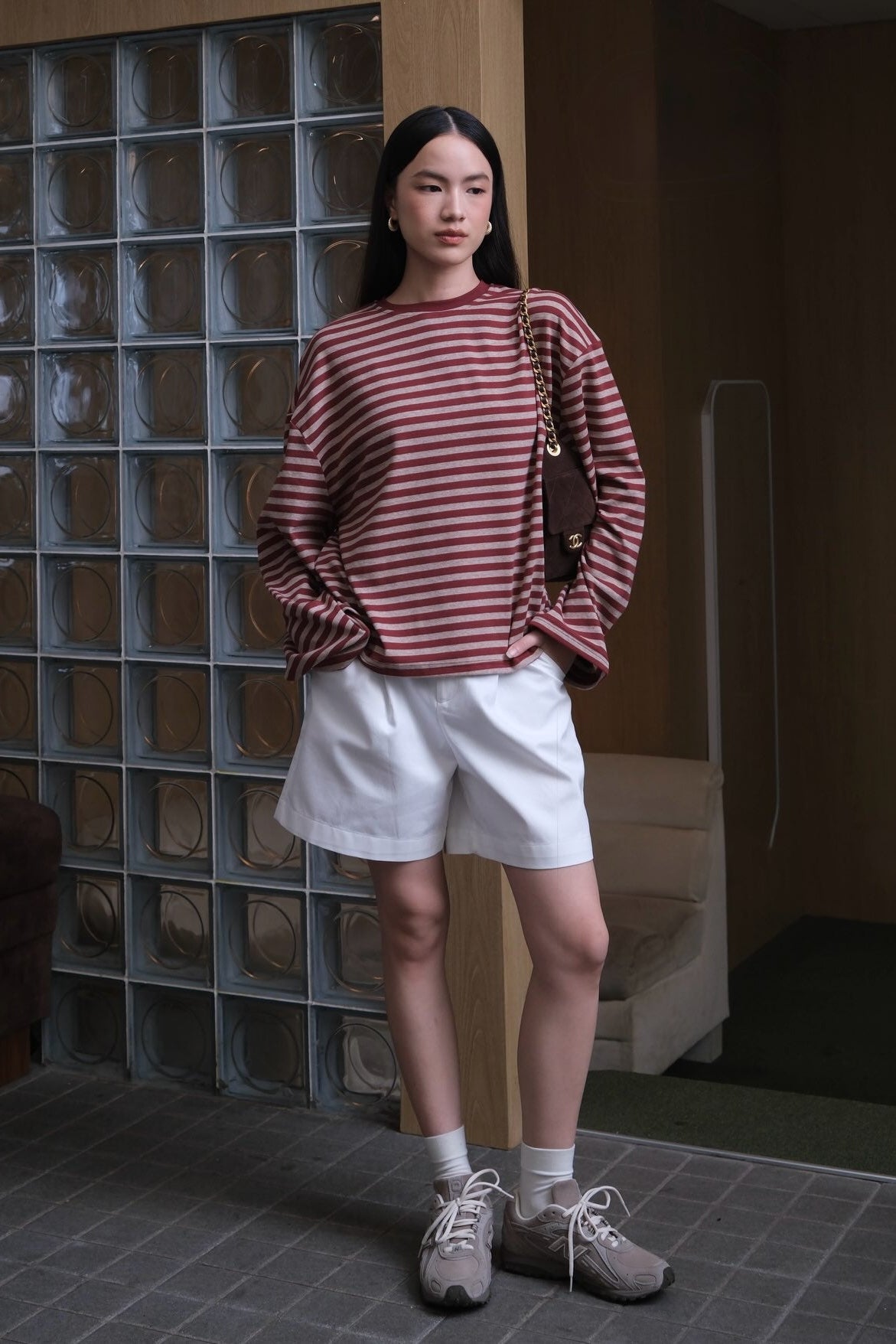 Riviera Long Sleeved Tee - Kaos Lengan Panjang Wanita Gaya Resort Casual Premium