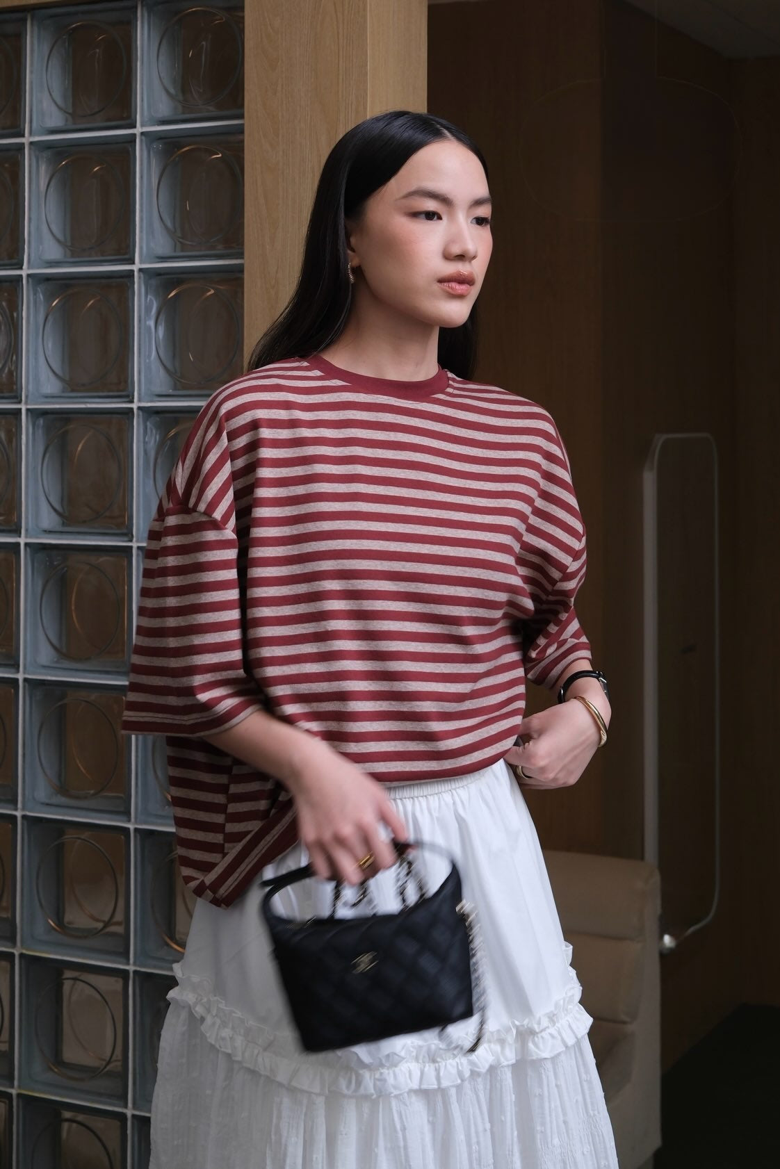Riviera Oversized Tee - Kaos Oversize Wanita Gaya Casual Streetwear Premium