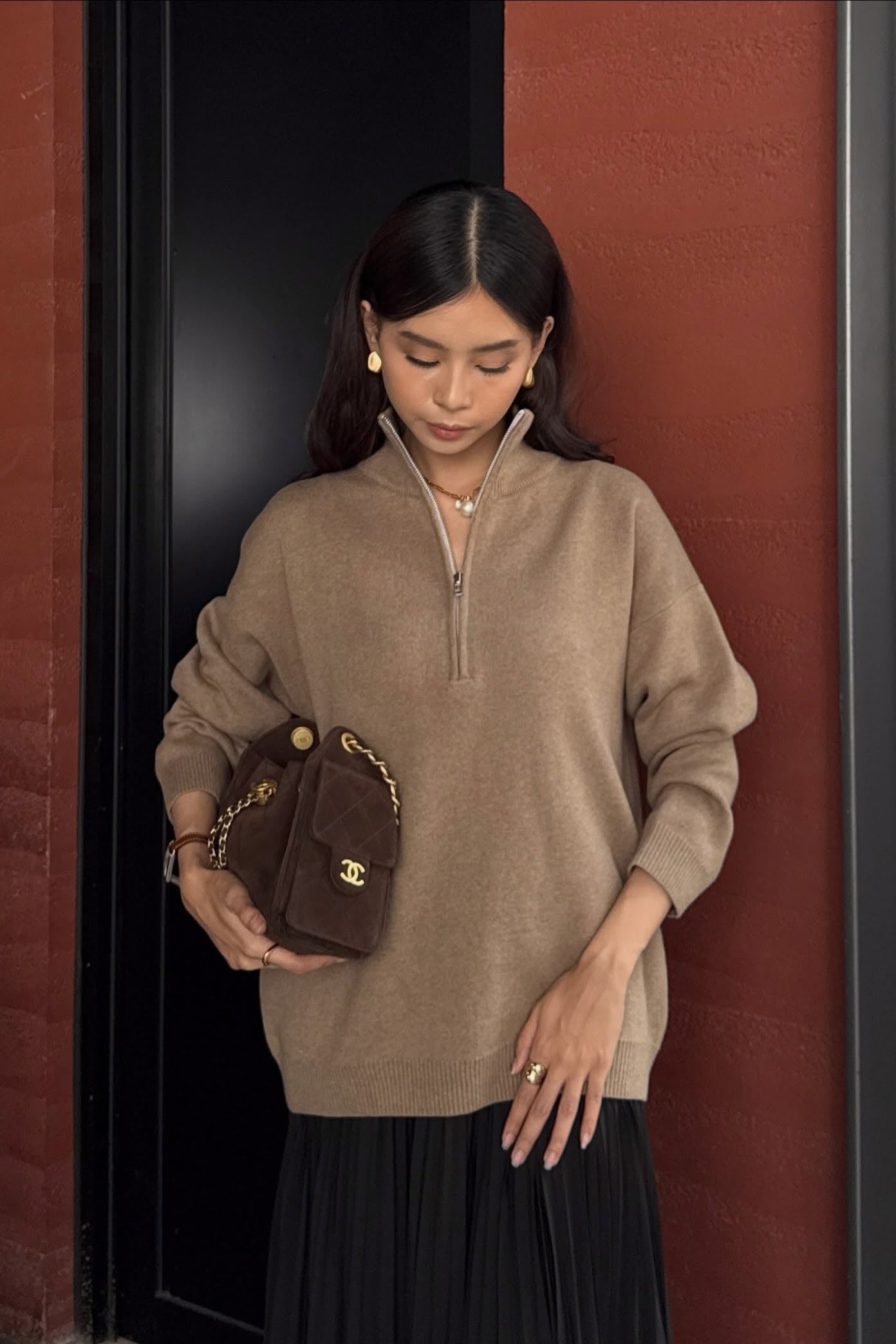 Alpine Knit Sweater - Sweater Rajut Tebal Wanita Gaya Resort Winter Premium