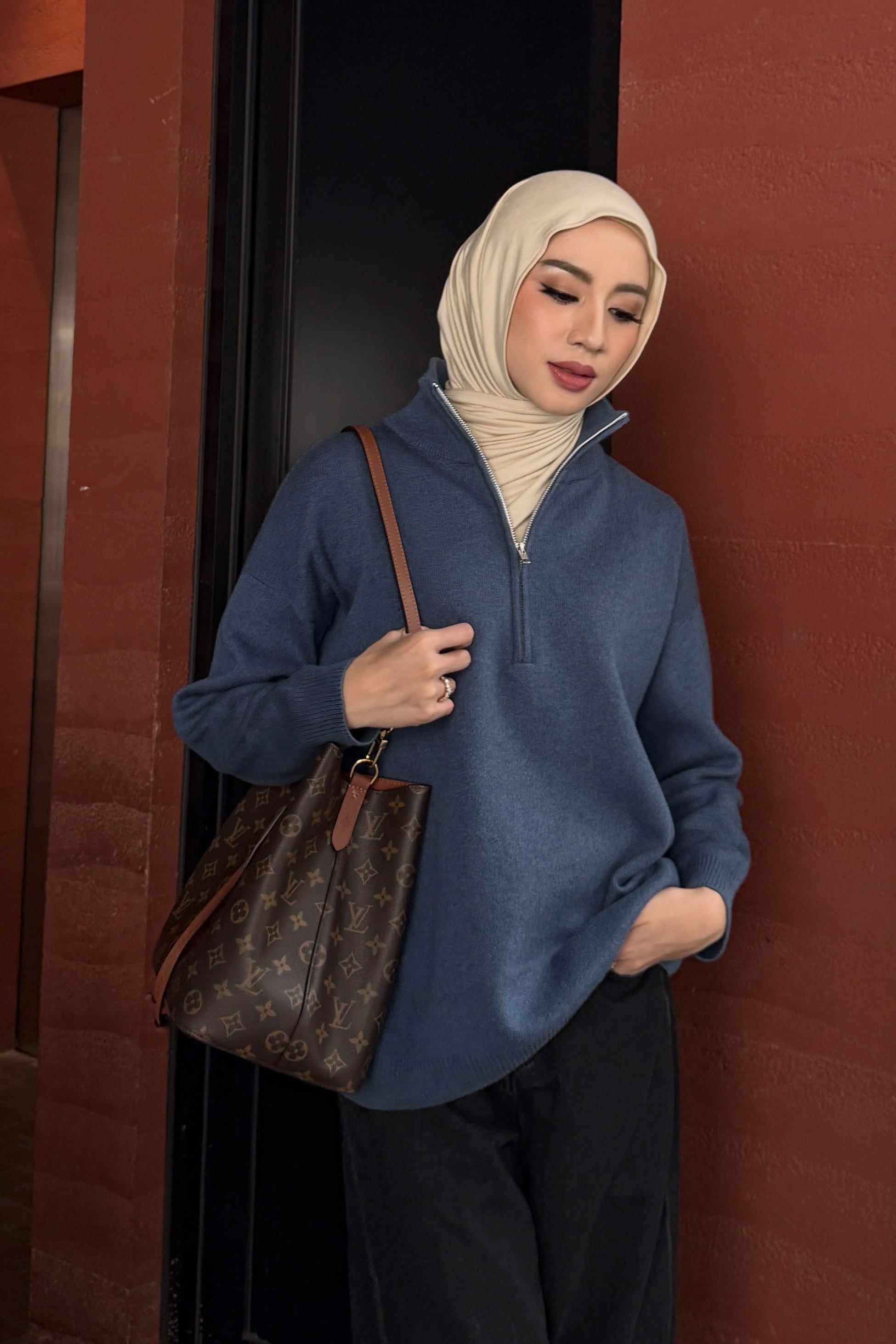 Alpine Knit Sweater - Sweater Rajut Tebal Wanita Gaya Resort Winter Premium