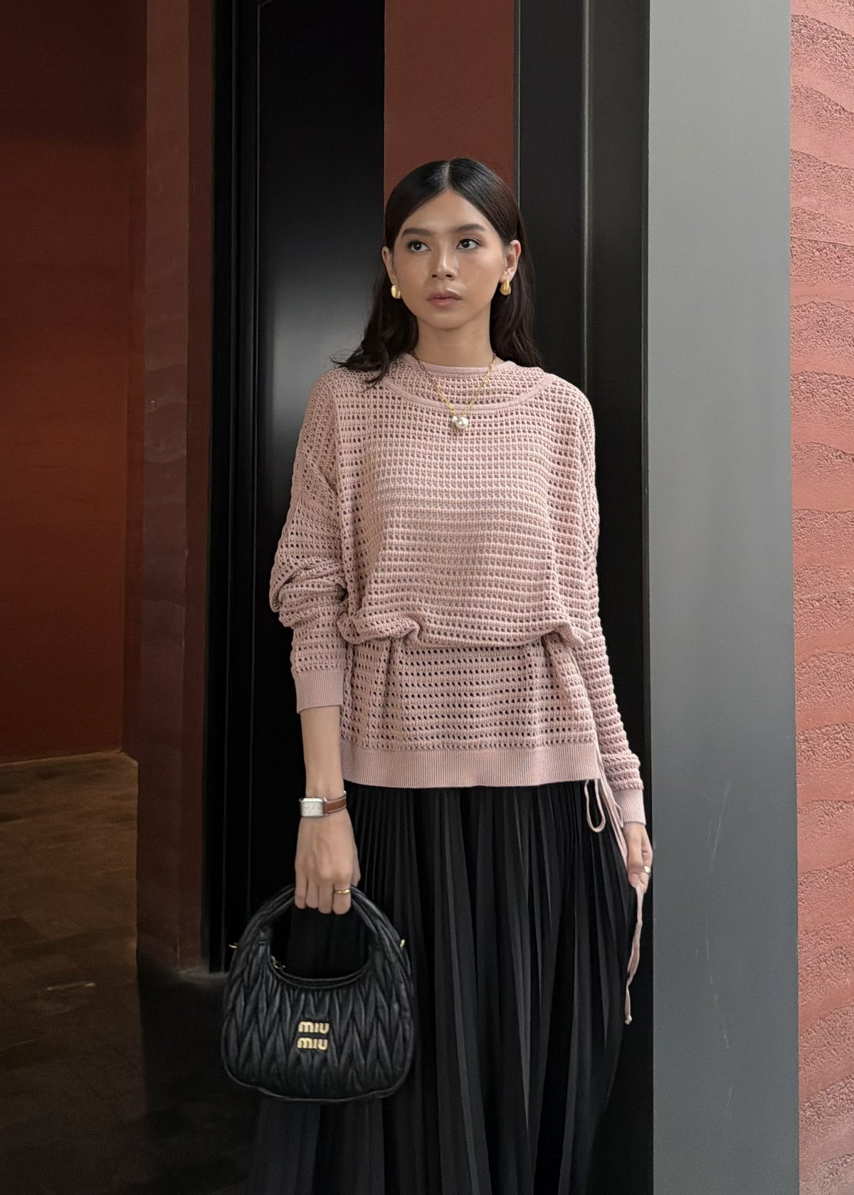 Lumi Knit Sweater - Premium Cotton Crochet Sweater