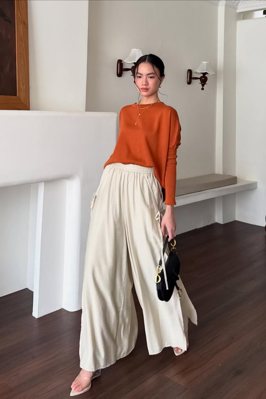 Thalia Cullote - Bawahan Wanita Nyaman Elegant Dengan Aksen Tali