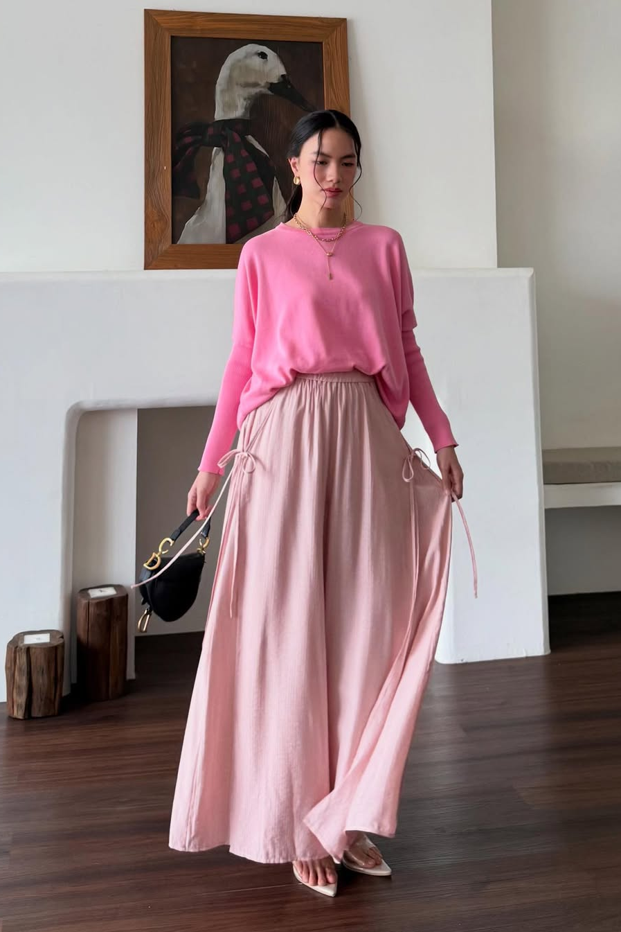 Thalia Cullote - Bawahan Wanita Nyaman Elegant Dengan Aksen Tali