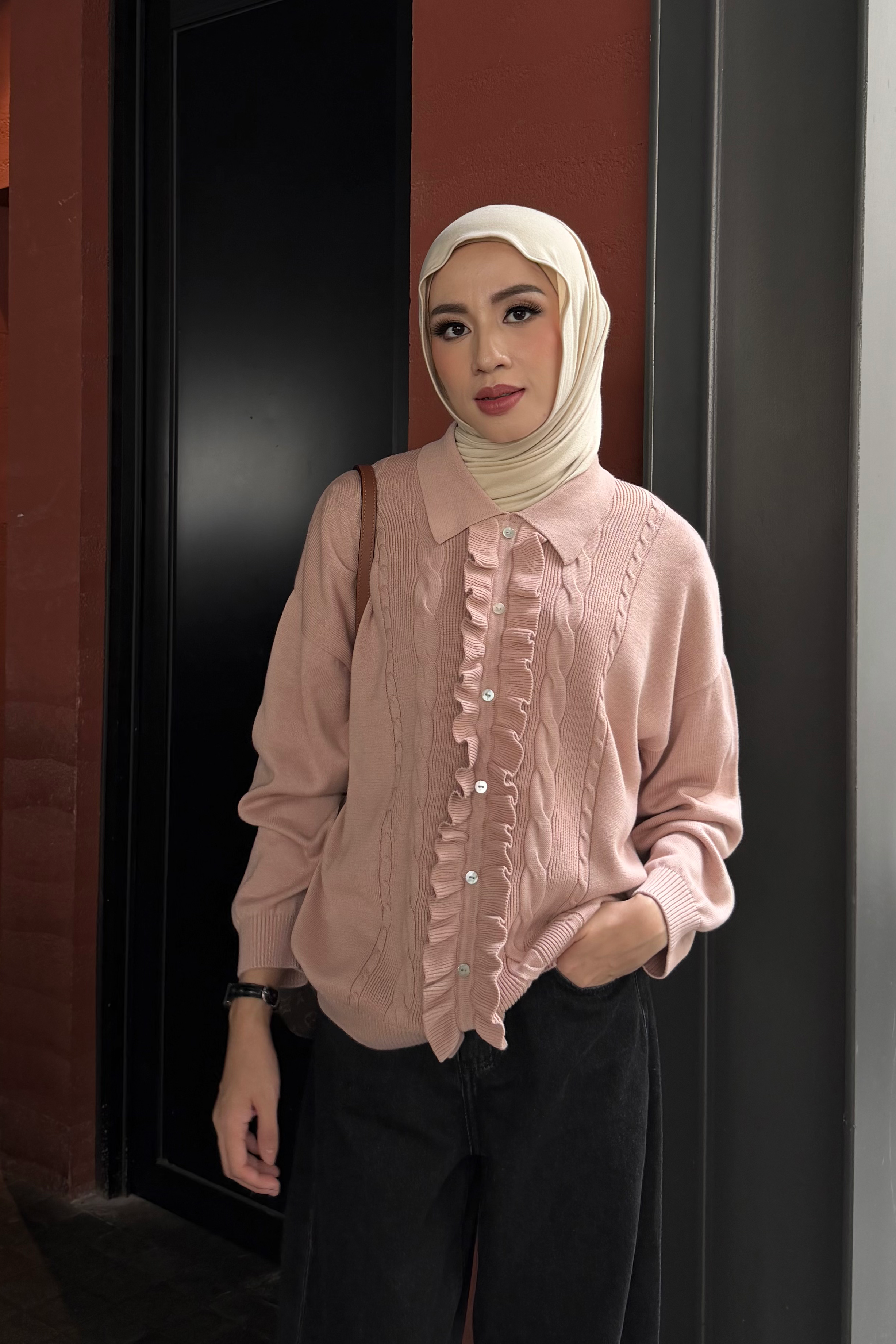 Garden Sweater - Atasan Sweater Rajut Wanita Gaya Casual Estetik