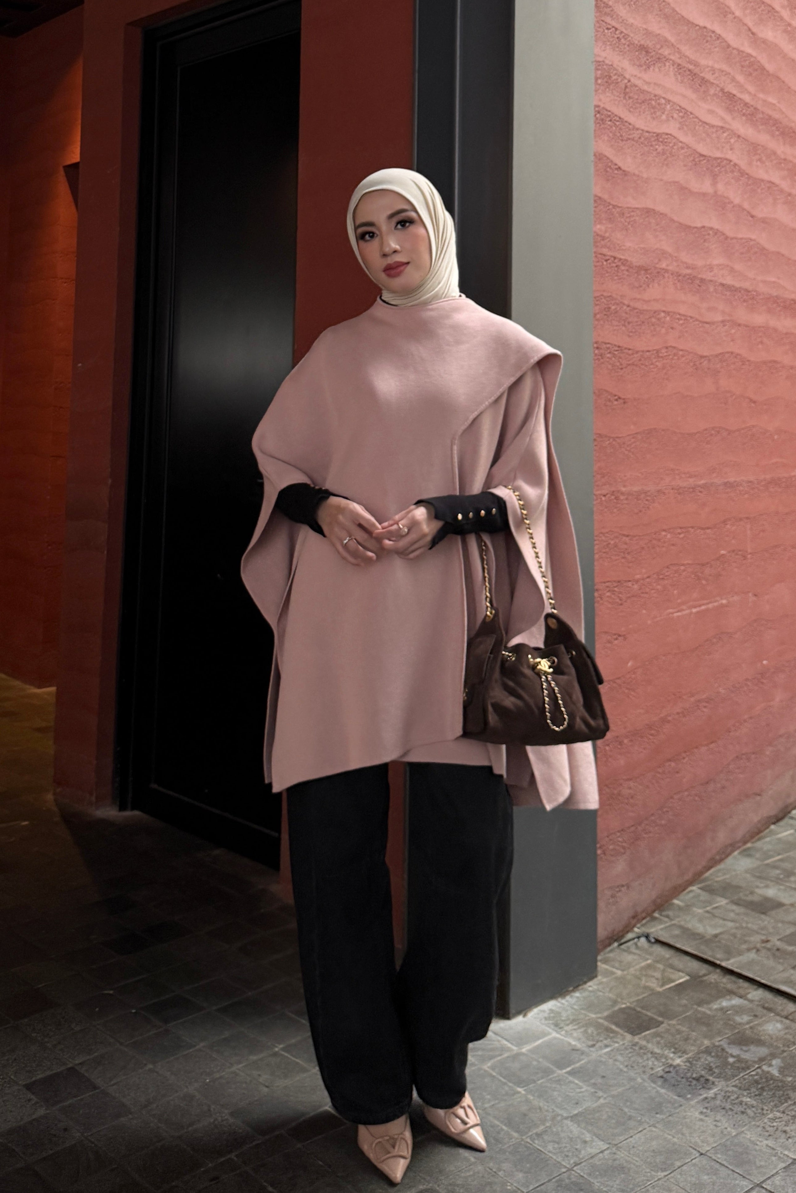 Aura Knit Outer - Outer Bahan Knit Wanita Model Ringan Gaya Elegan